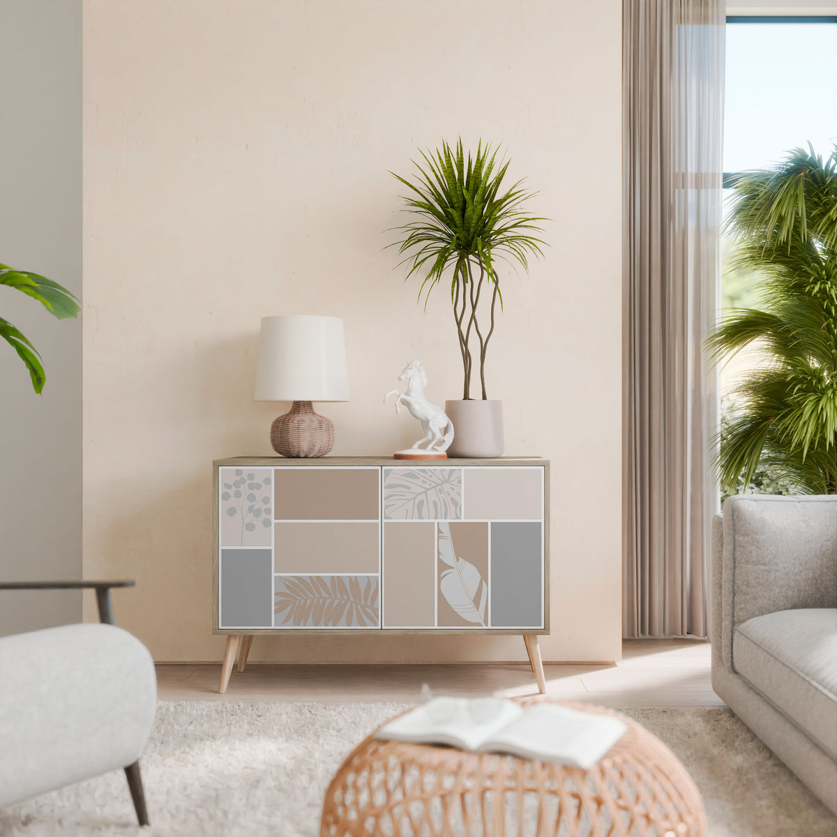 TROPICAL SHAPES 2-Door Sideboard