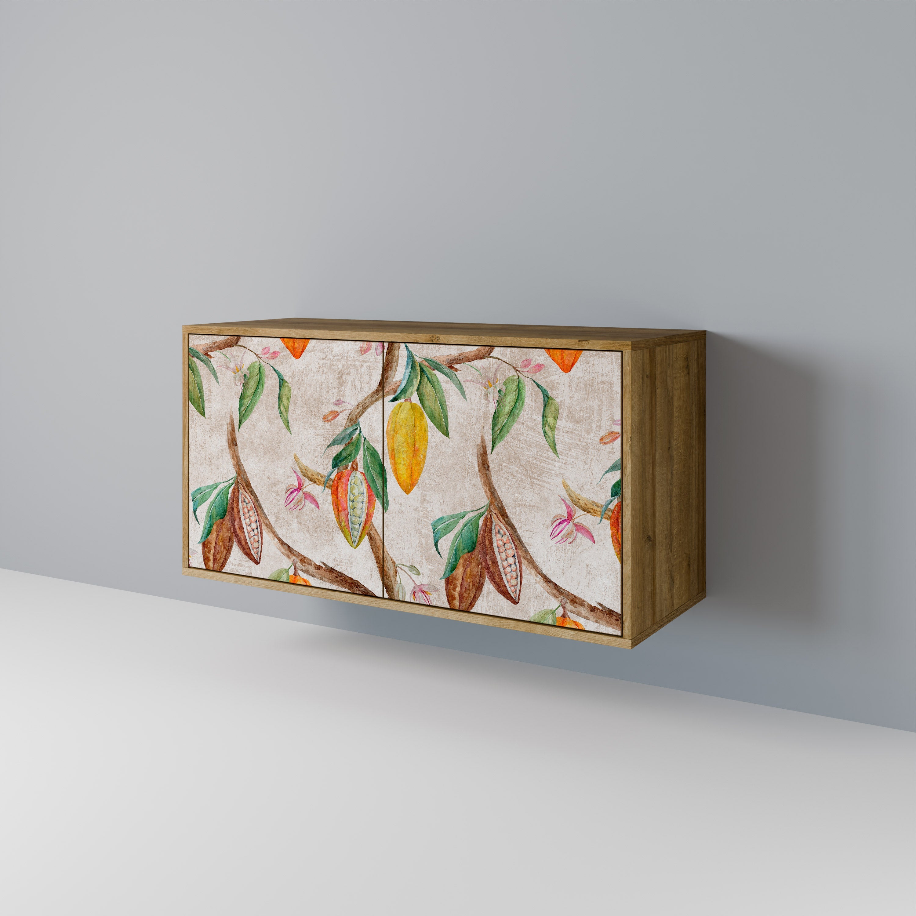 COCOA FRUITS 2-Door Sideboard in Oak Effect