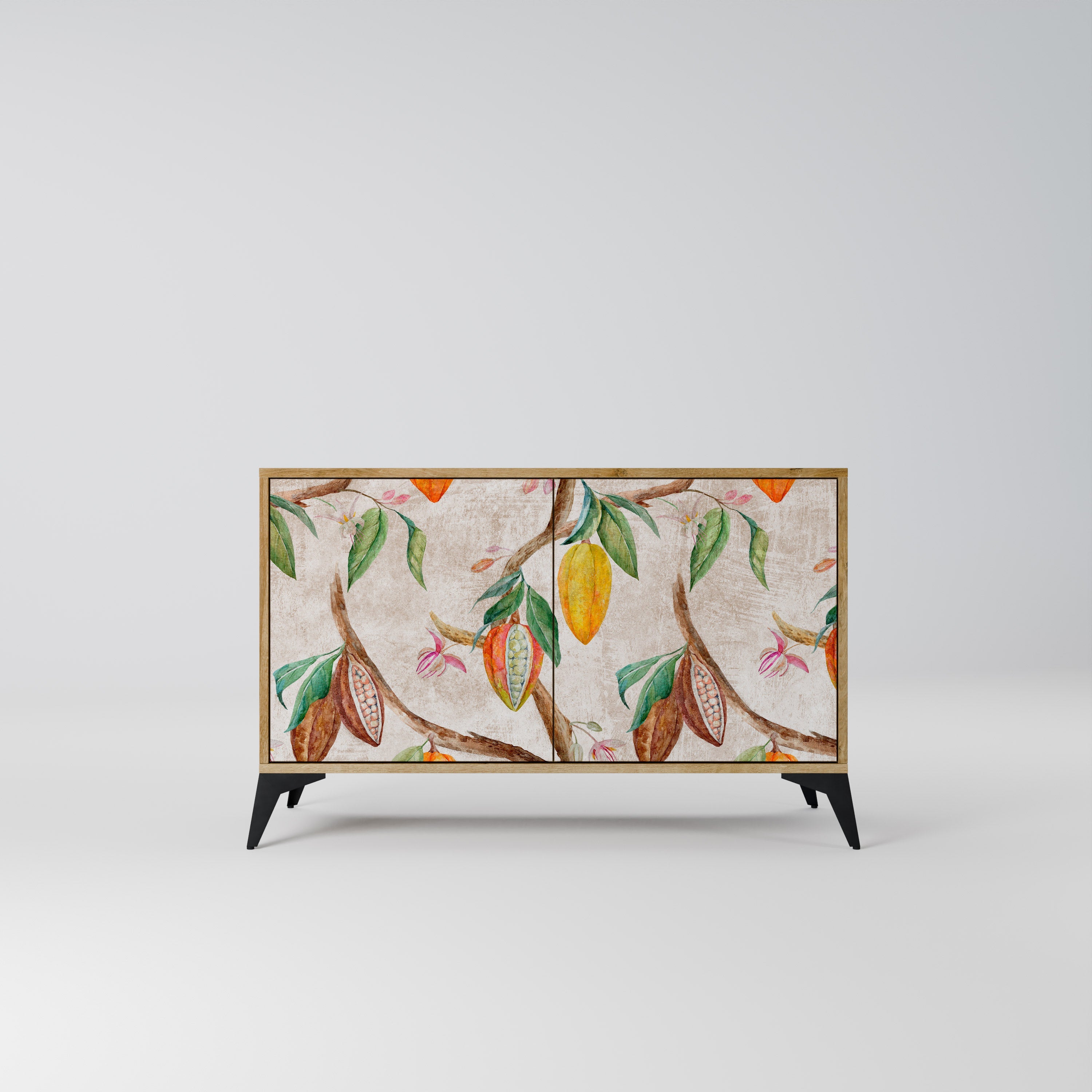 COCOA FRUITS 2-Door Sideboard in Oak Effect