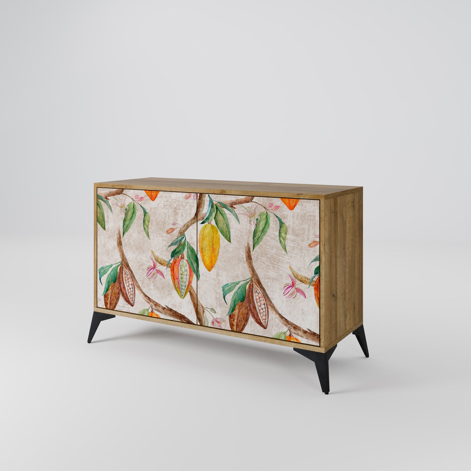 COCOA FRUITS 2-Door Sideboard in Oak Effect