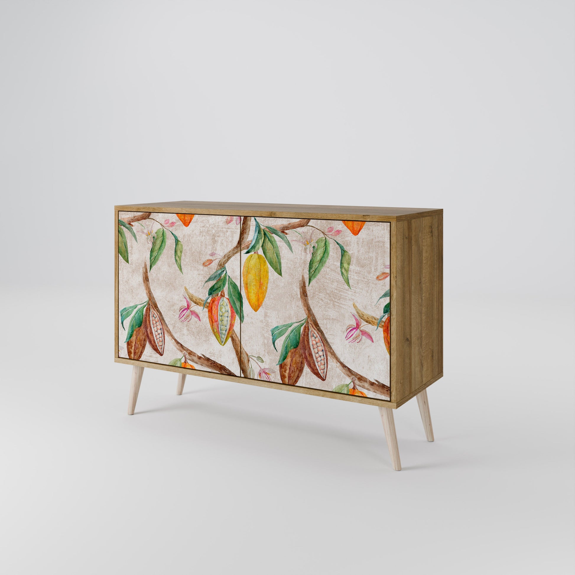 COCOA FRUITS 2-Door Sideboard in Oak Effect