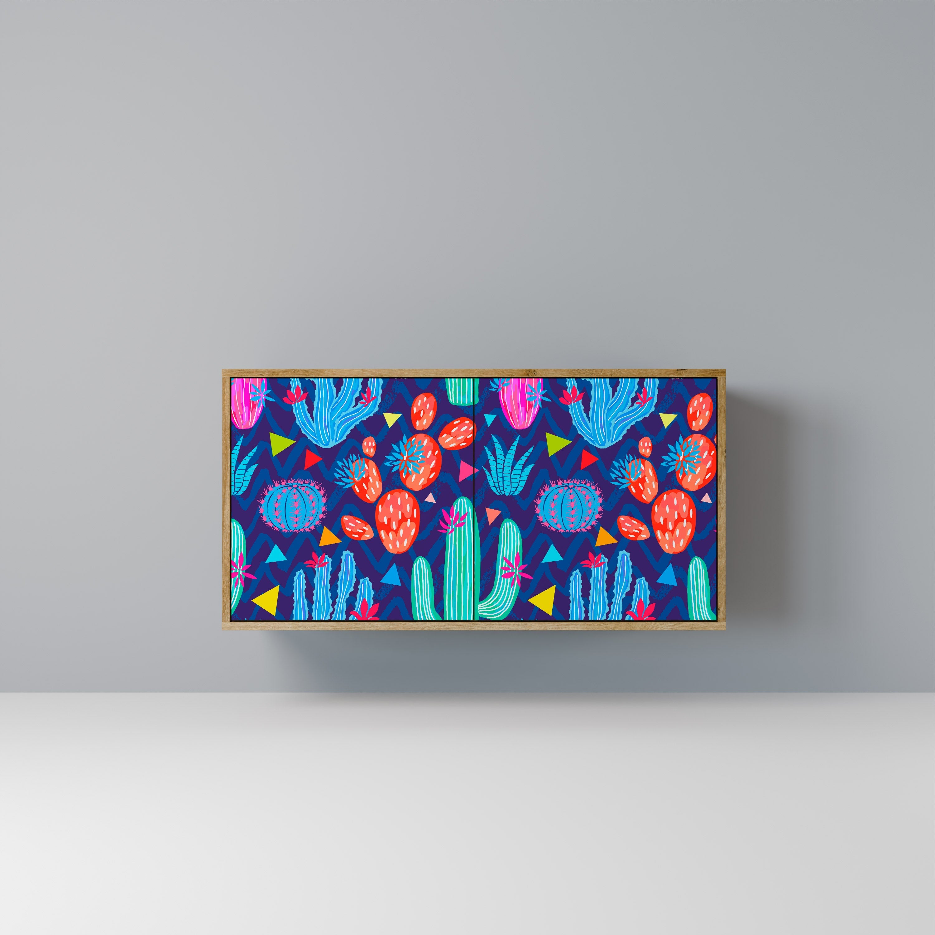 CACTUS VIBES 2-Door Sideboard in Oak Effect