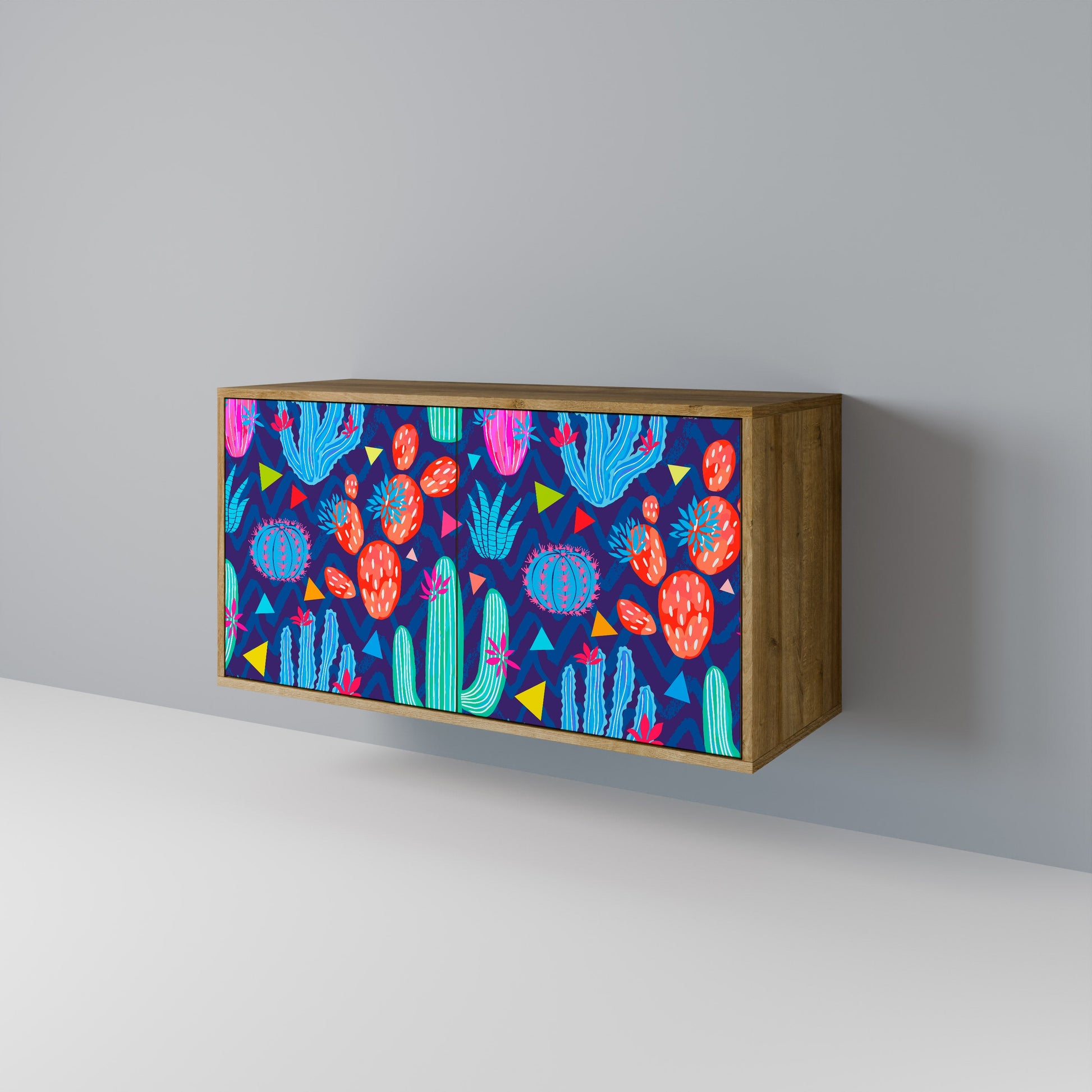 CACTUS VIBES 2-Door Sideboard in Oak Effect
