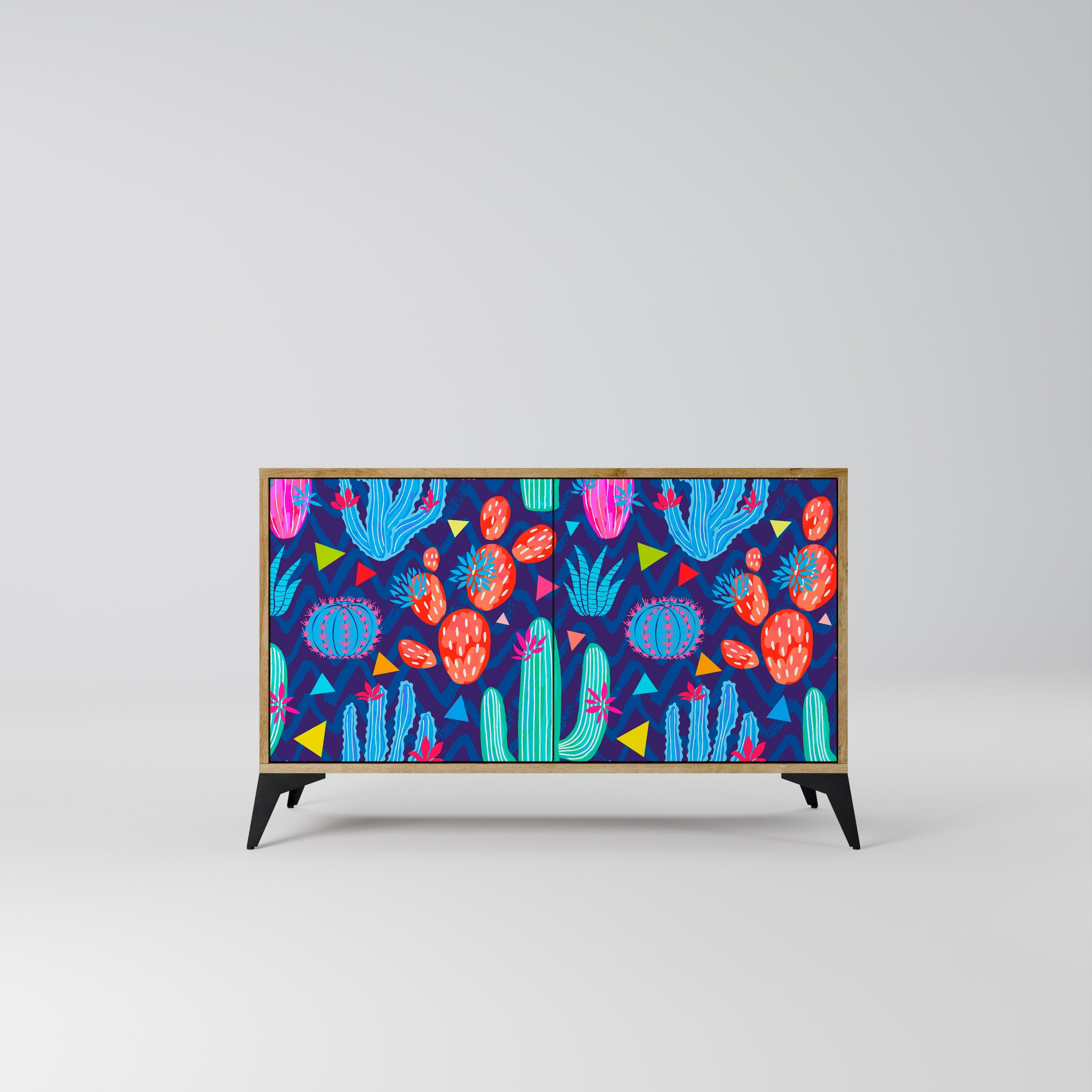 CACTUS VIBES 2-Door Sideboard in Oak Effect