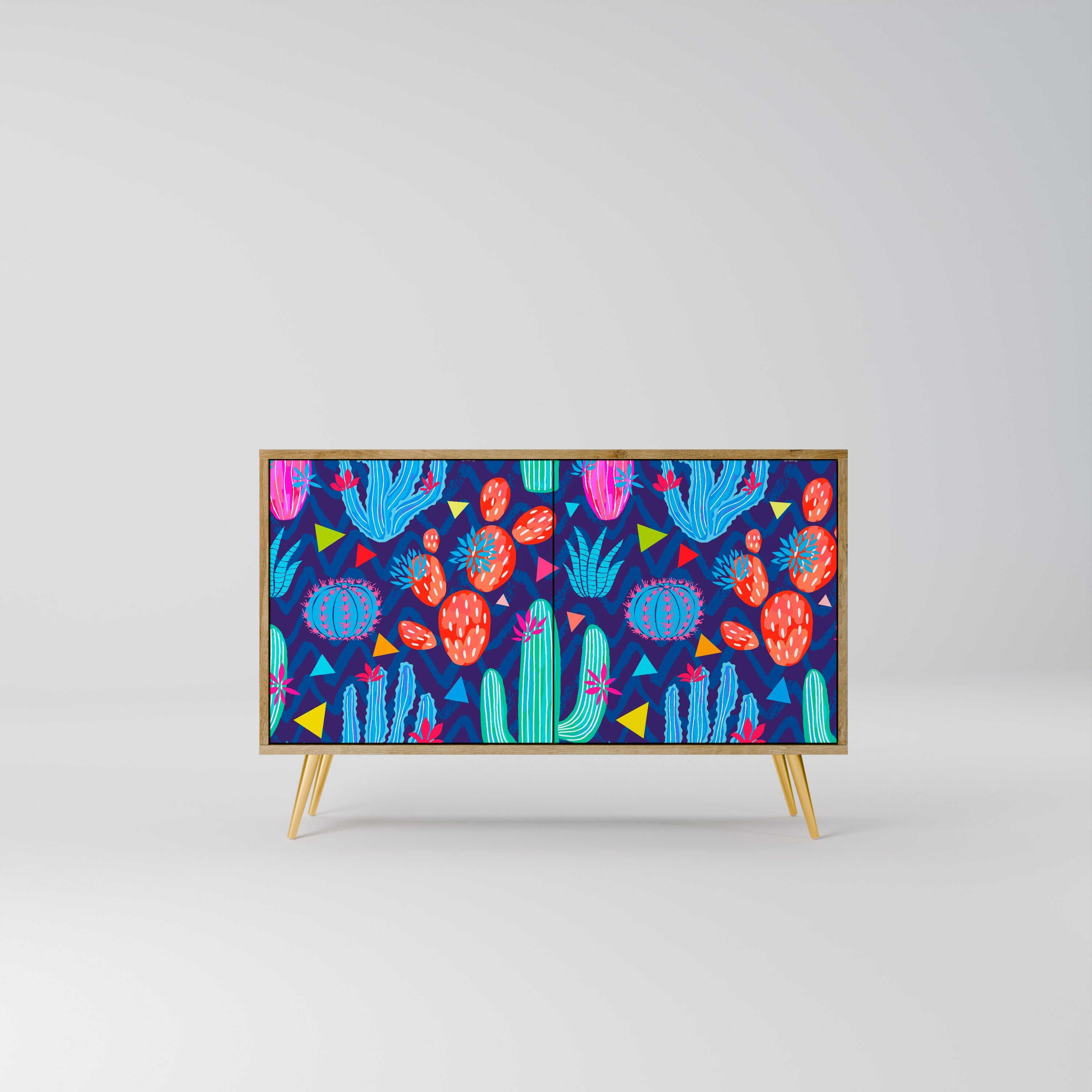 CACTUS VIBES 2-Door Sideboard in Oak Effect