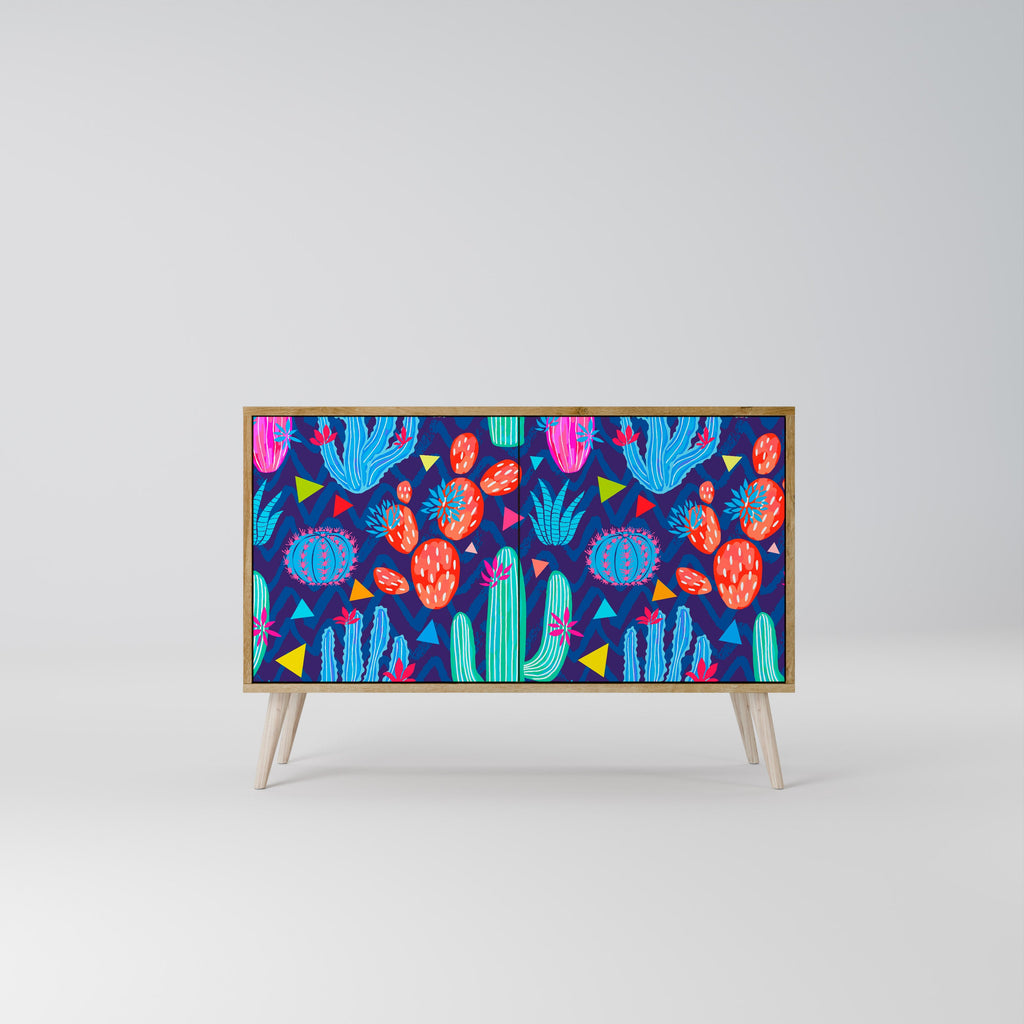 CACTUS VIBES 2-Door Sideboard in Oak Effect