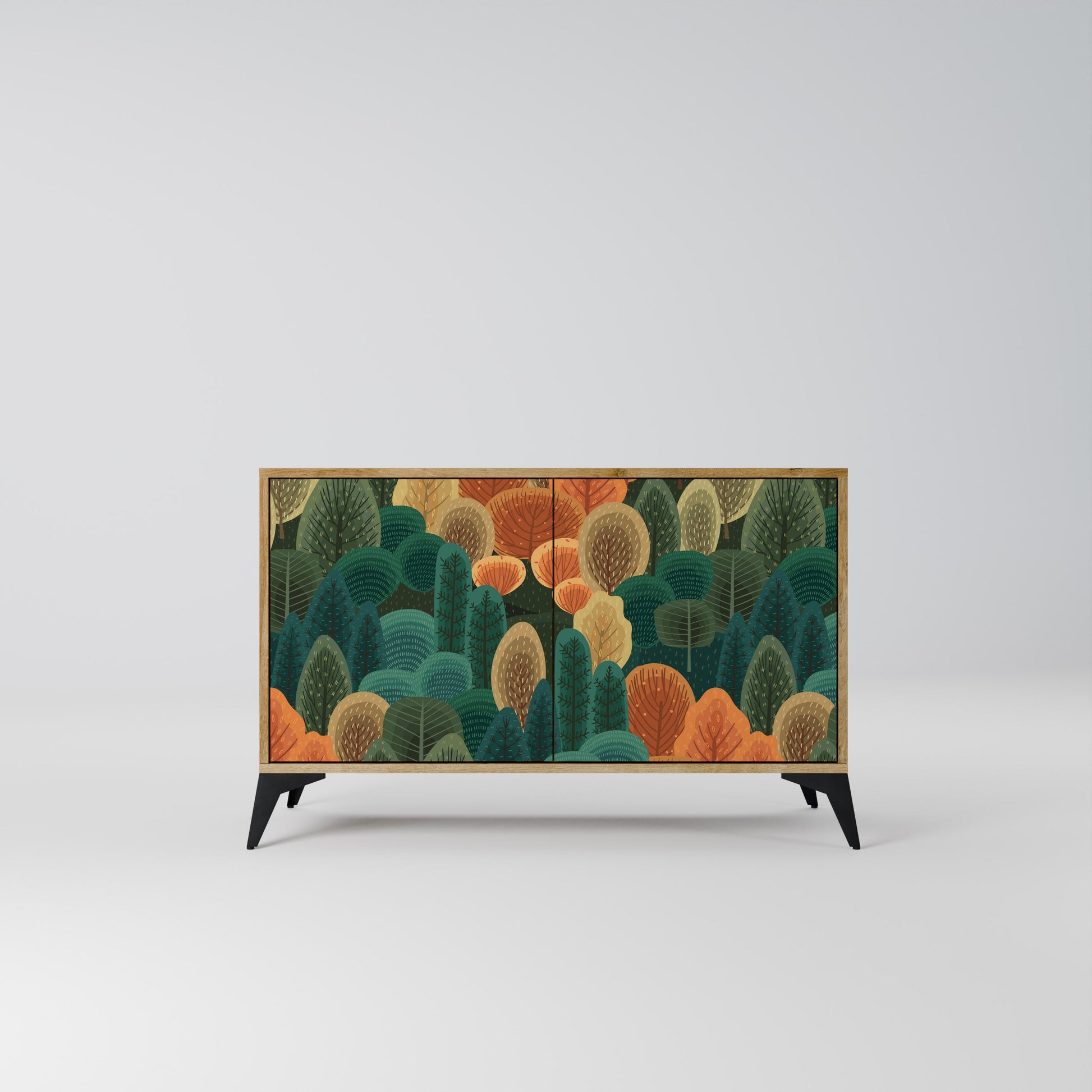 AUTUMN KALEIDOSCOPE 2-Door Sideboard in Oak Effect