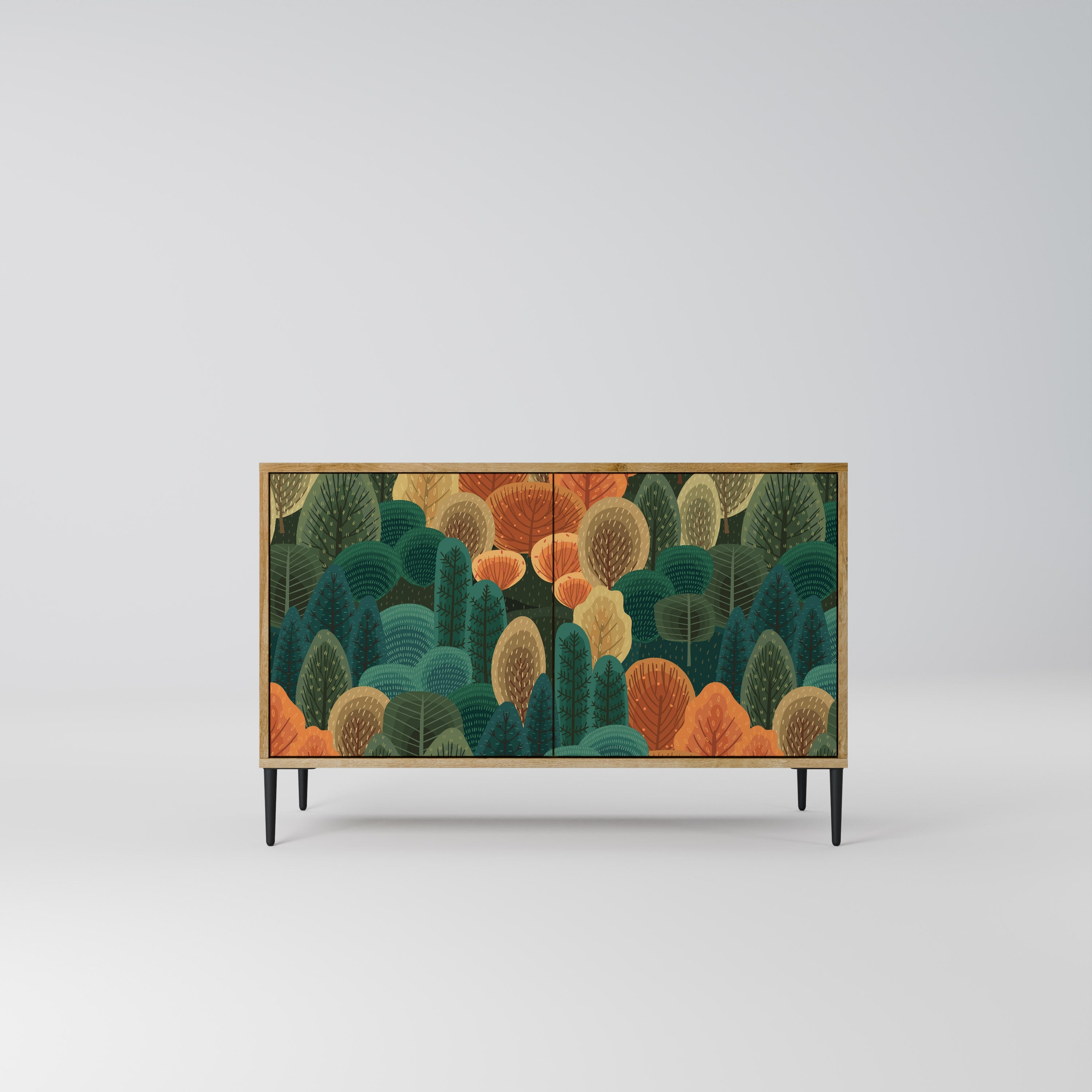 AUTUMN KALEIDOSCOPE 2-Door Sideboard in Oak Effect