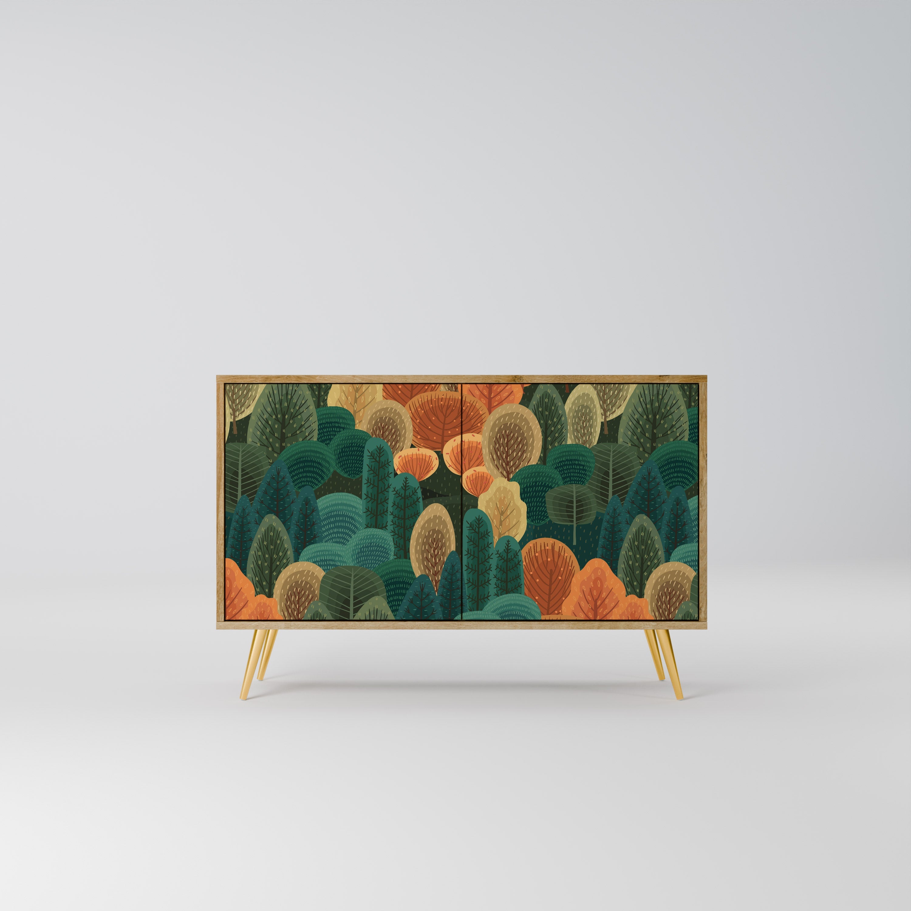 AUTUMN KALEIDOSCOPE 2-Door Sideboard in Oak Effect