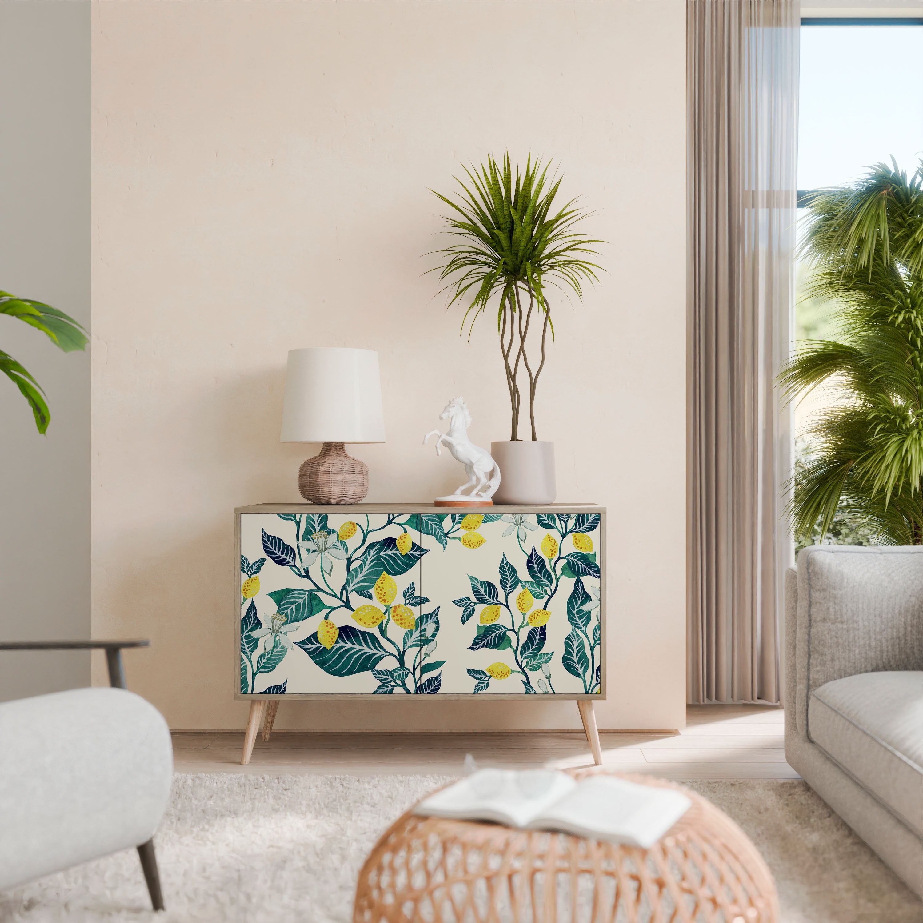 LEMON TREE 2-Door Sideboard in Oak Effect