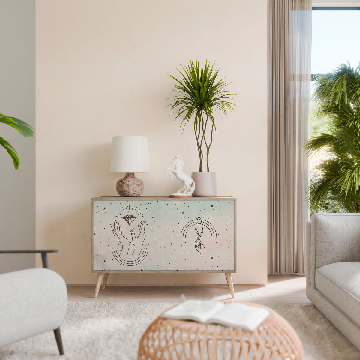 DELICATE BEAUTY 2-Door Sideboard