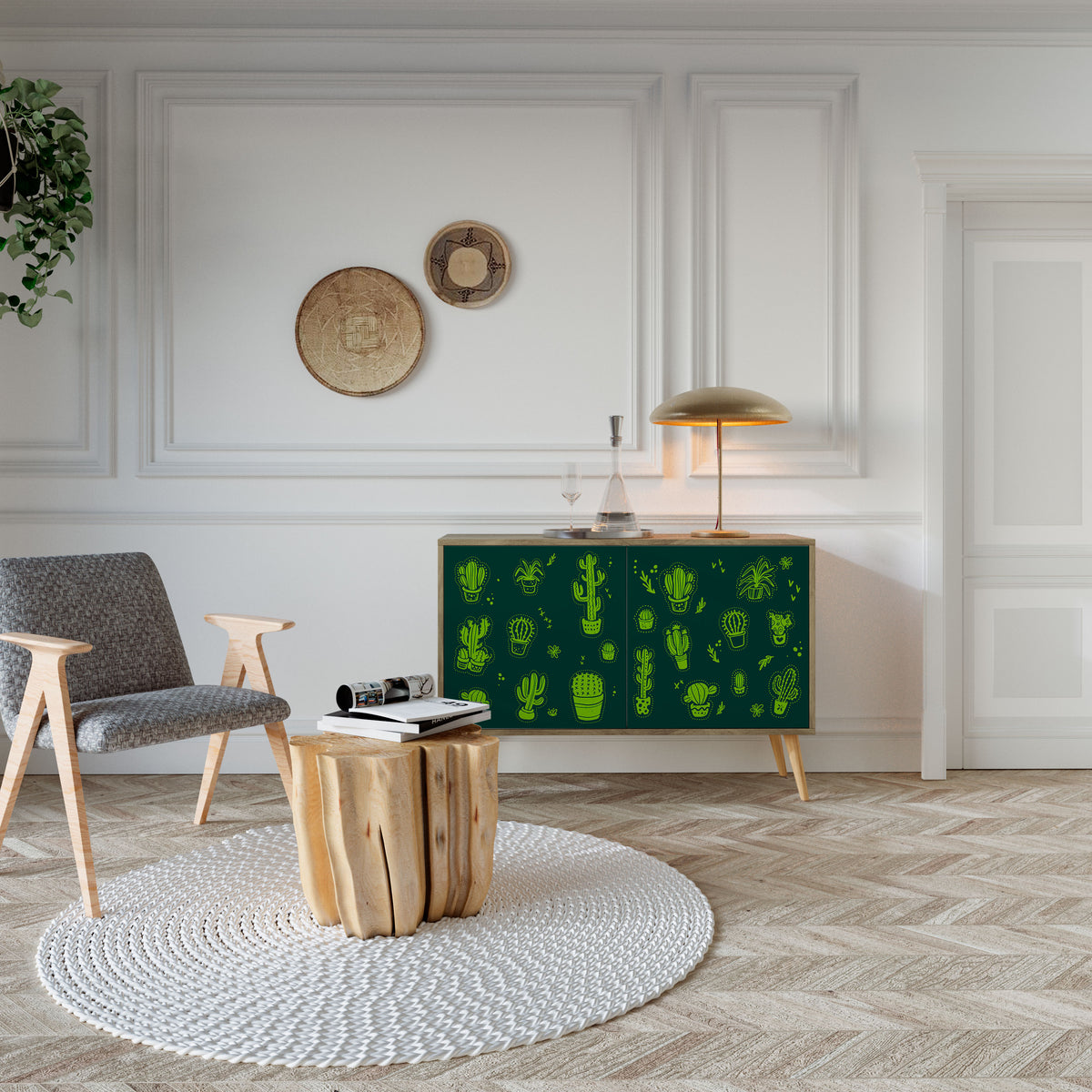 DESERT GREEN 2-Door Sideboard