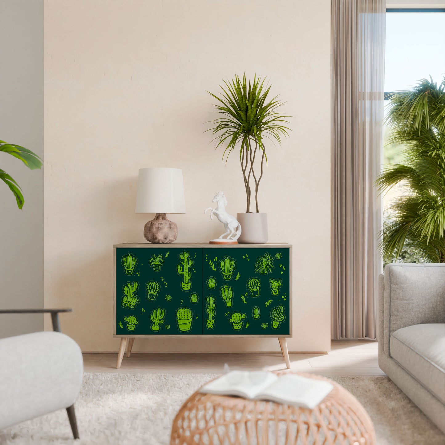 DESERT GREEN 2-Door Sideboard