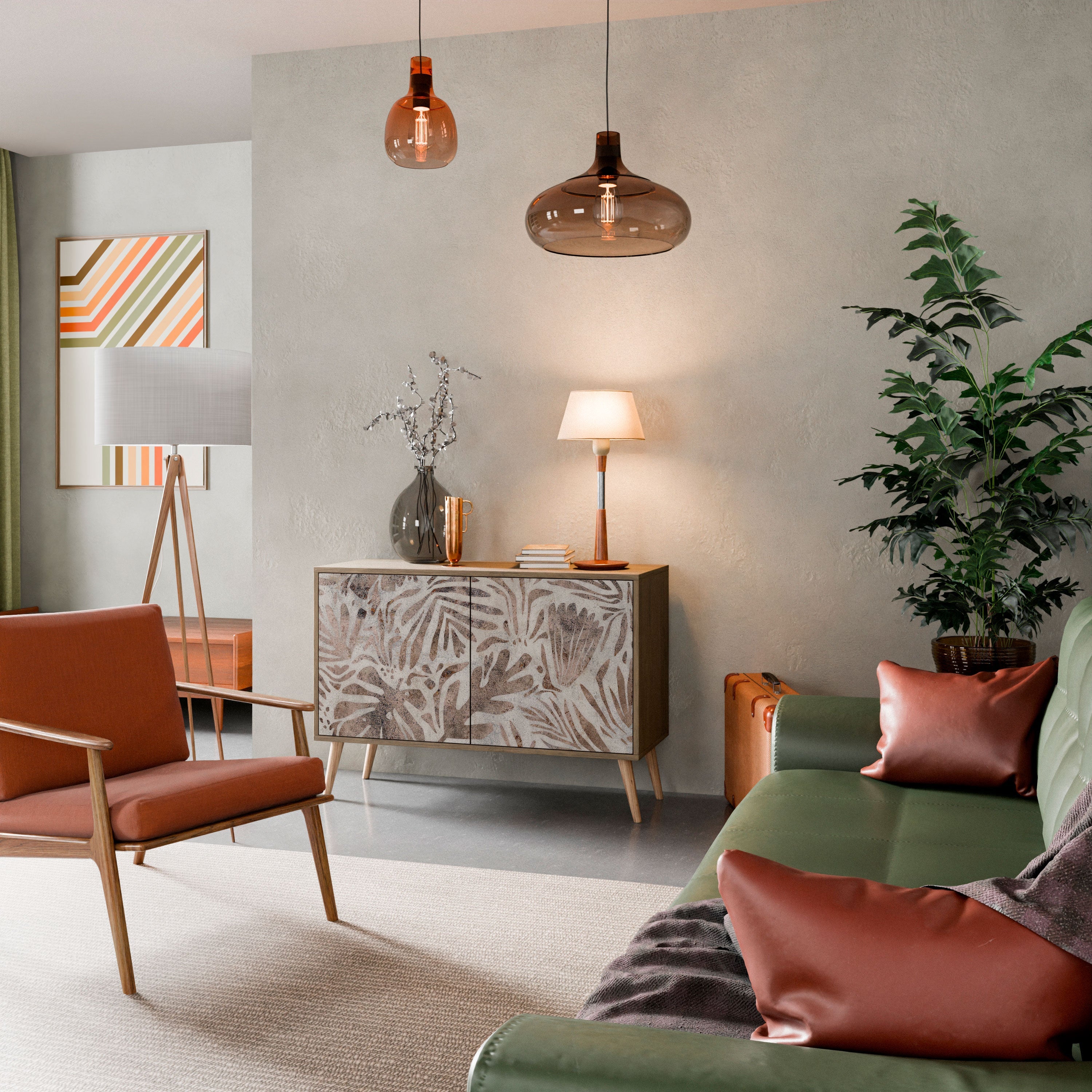 PASSING TIME 2-Door Sideboard in Oak Effect