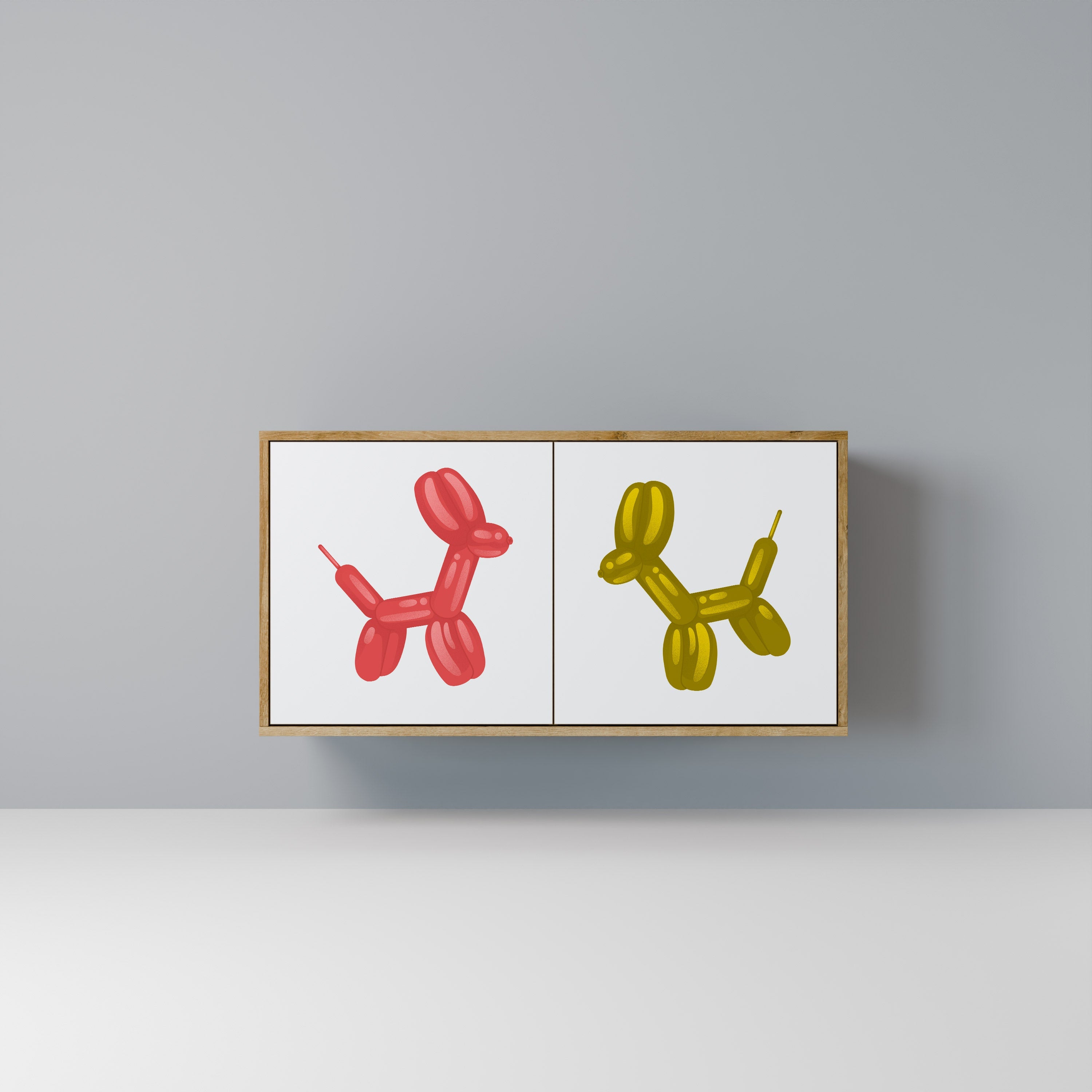 CHILDHOOD MEMORY 2-Door Sideboard in Oak Effect