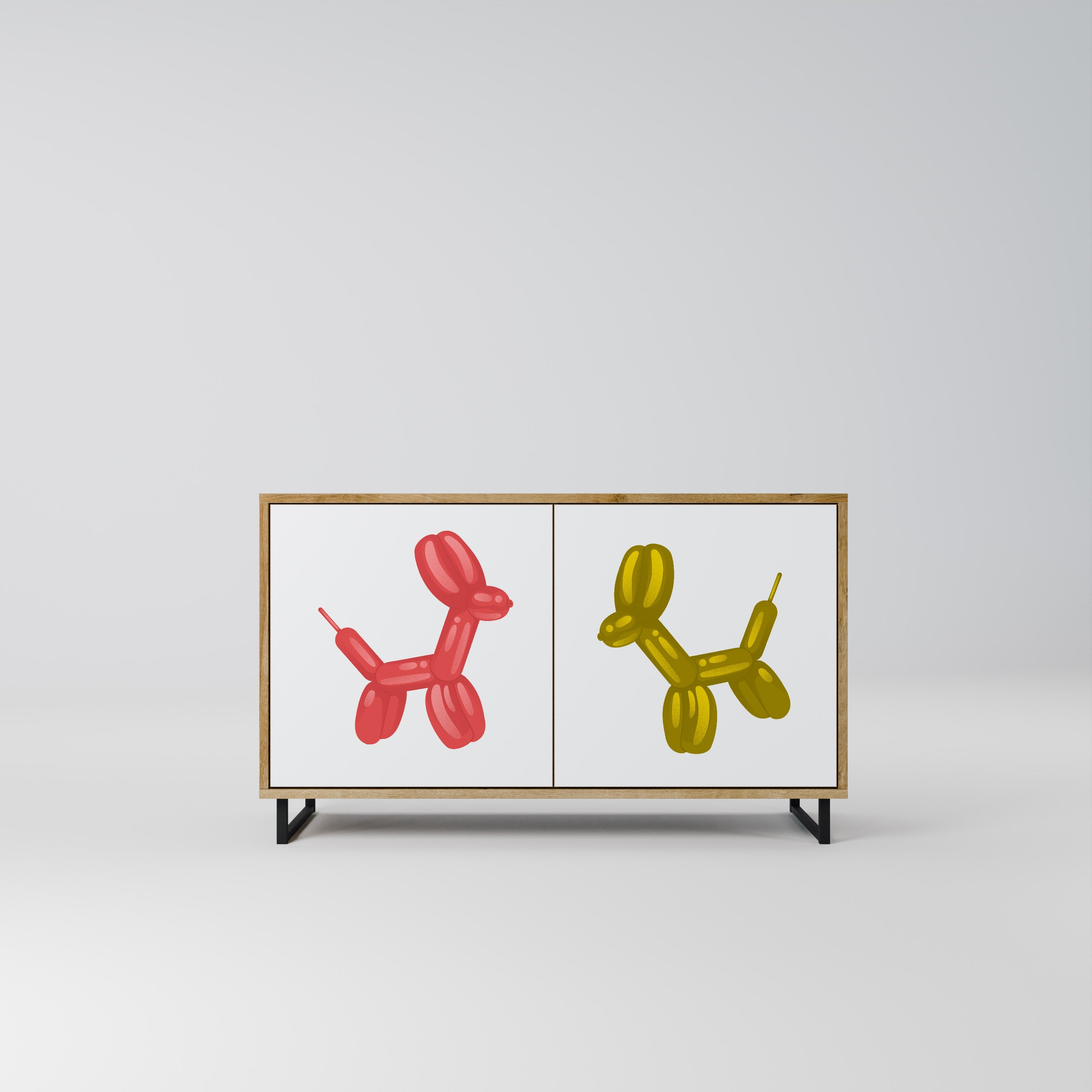 CHILDHOOD MEMORY 2-Door Sideboard in Oak Effect