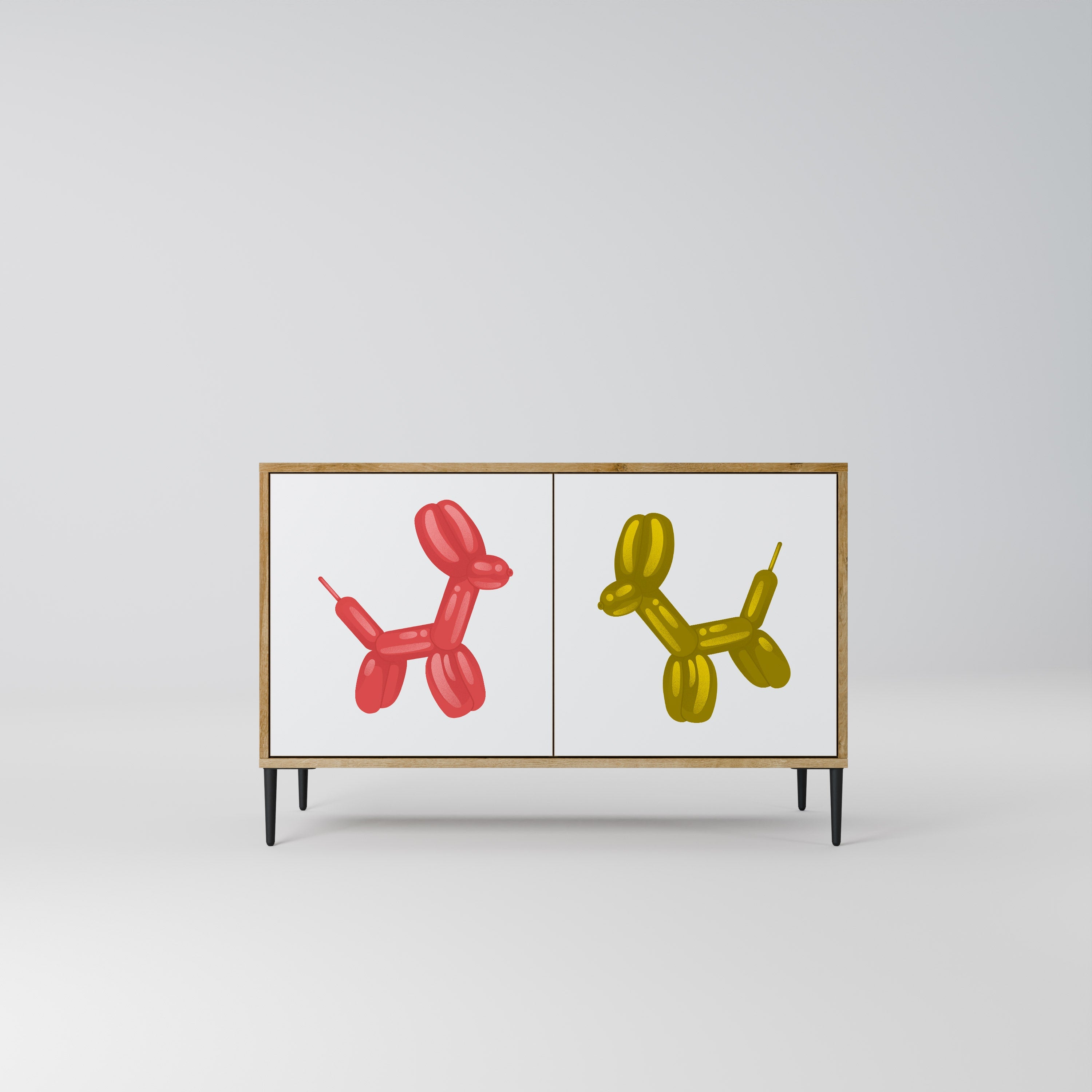 CHILDHOOD MEMORY 2-Door Sideboard in Oak Effect