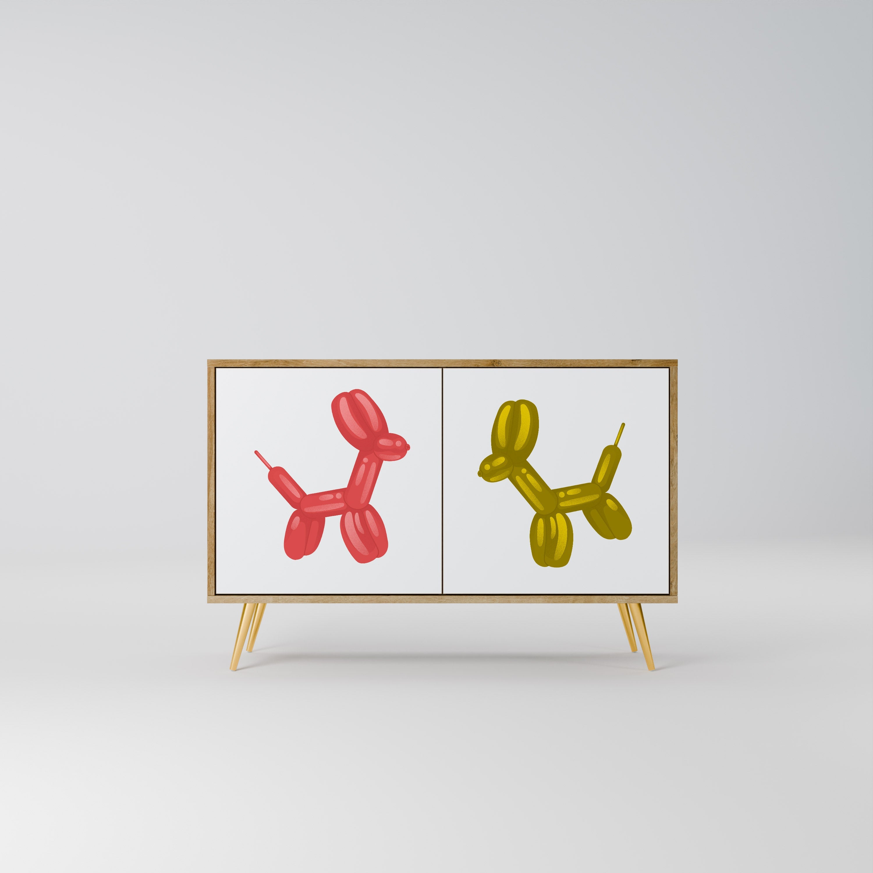 CHILDHOOD MEMORY 2-Door Sideboard in Oak Effect