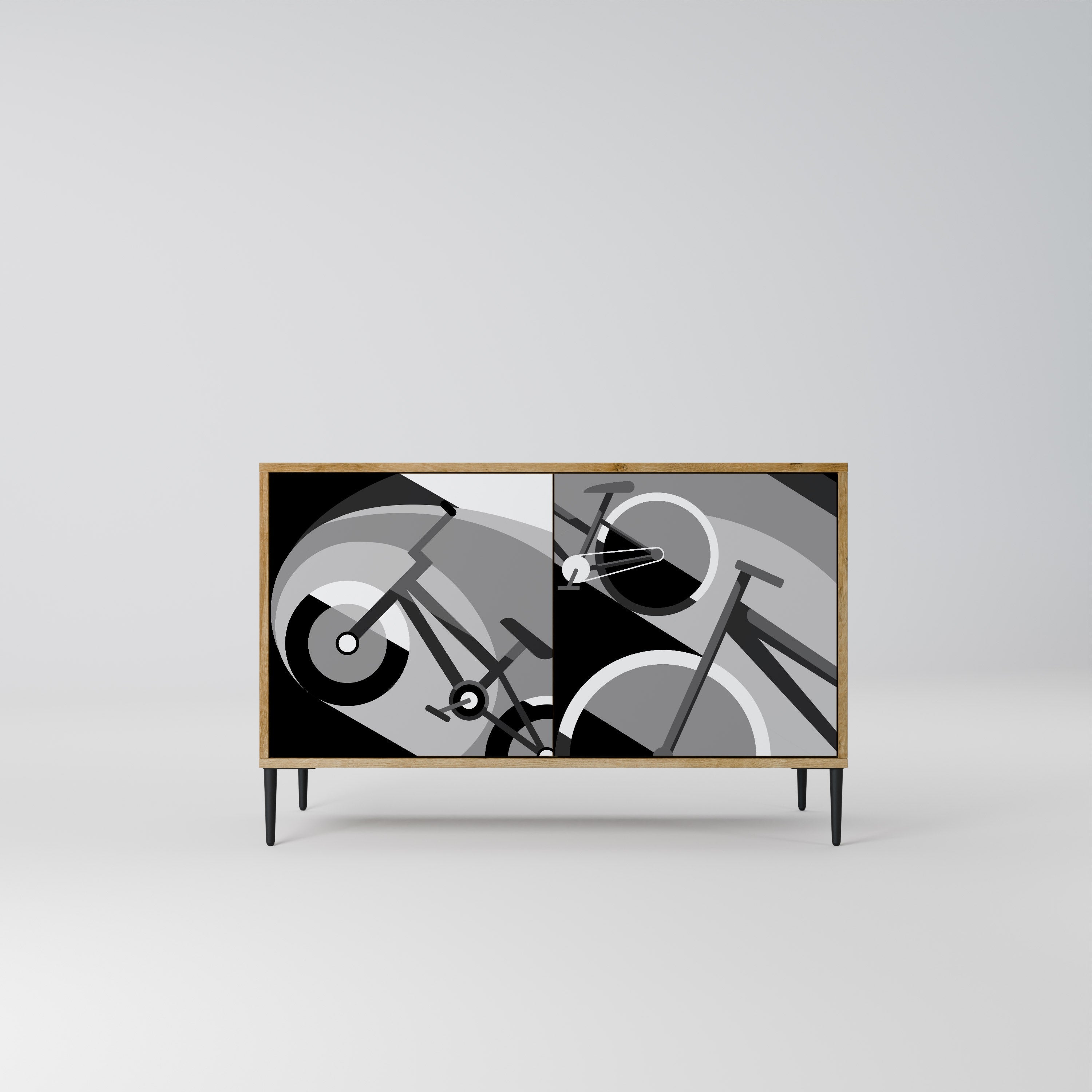 BIKE ENERGY 2-Door Sideboard in Oak Effect