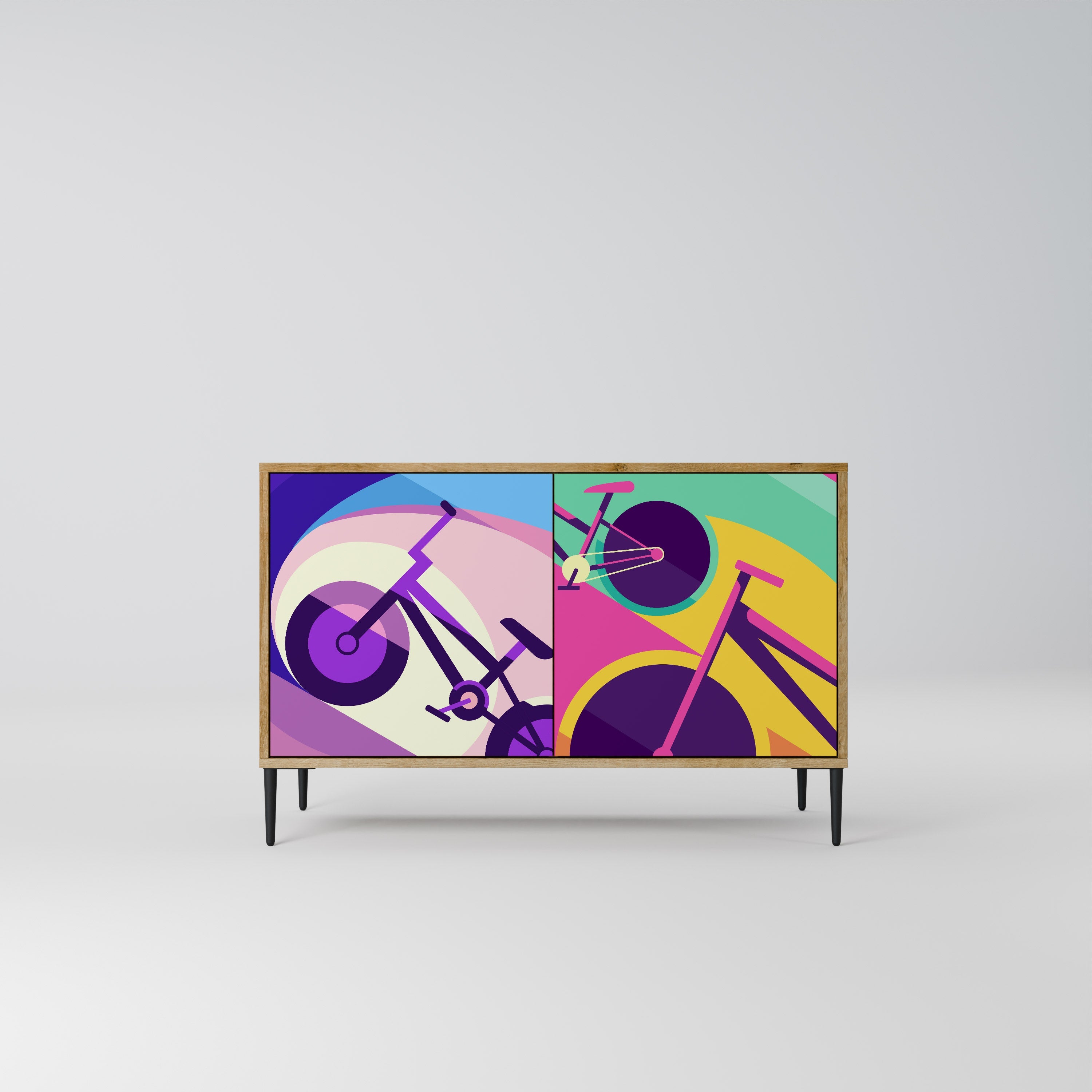 BIKE DREAMS 2-Door Sideboard in Oak Effect