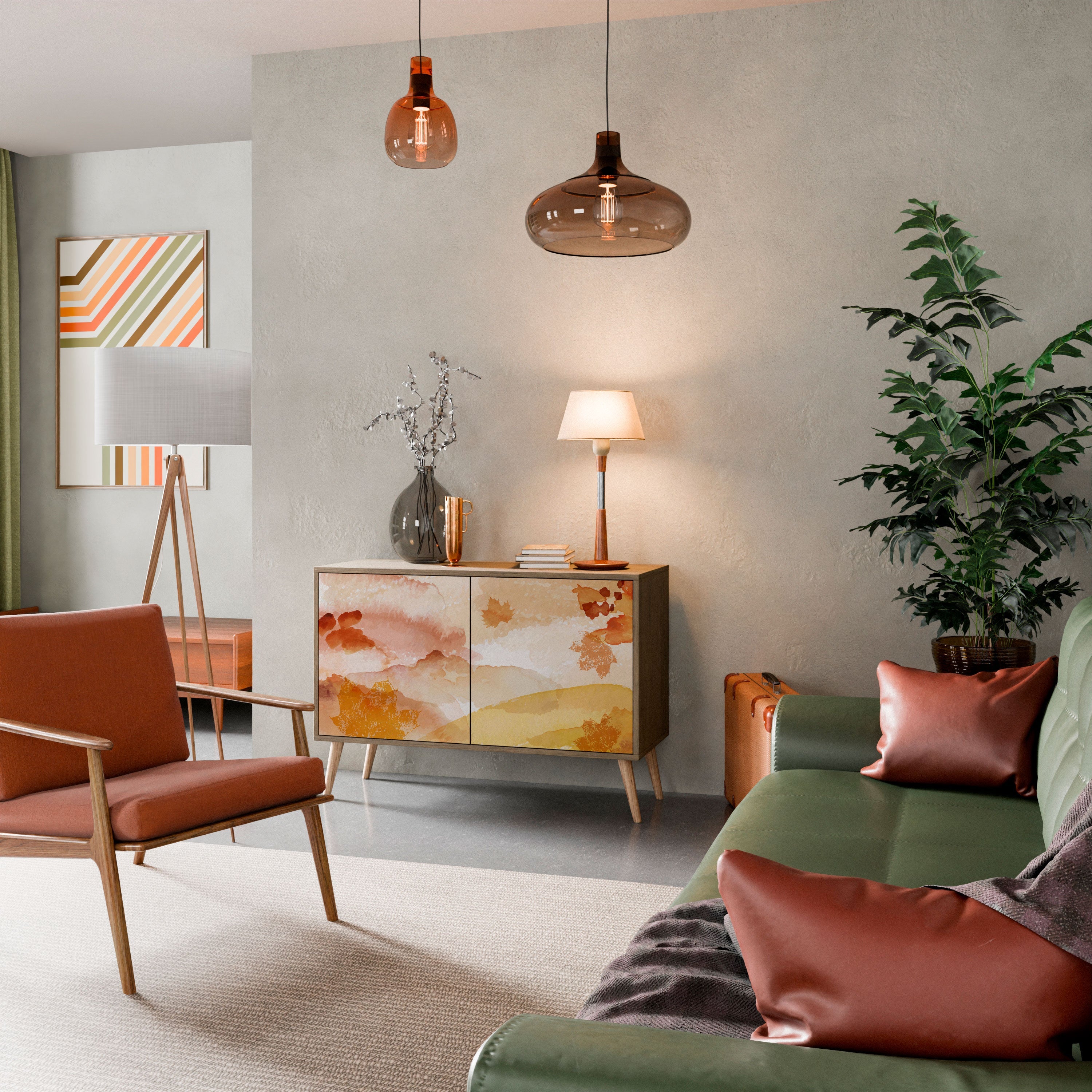 TRACES OF AUTUMN 2-Door Sideboard in Oak Effect