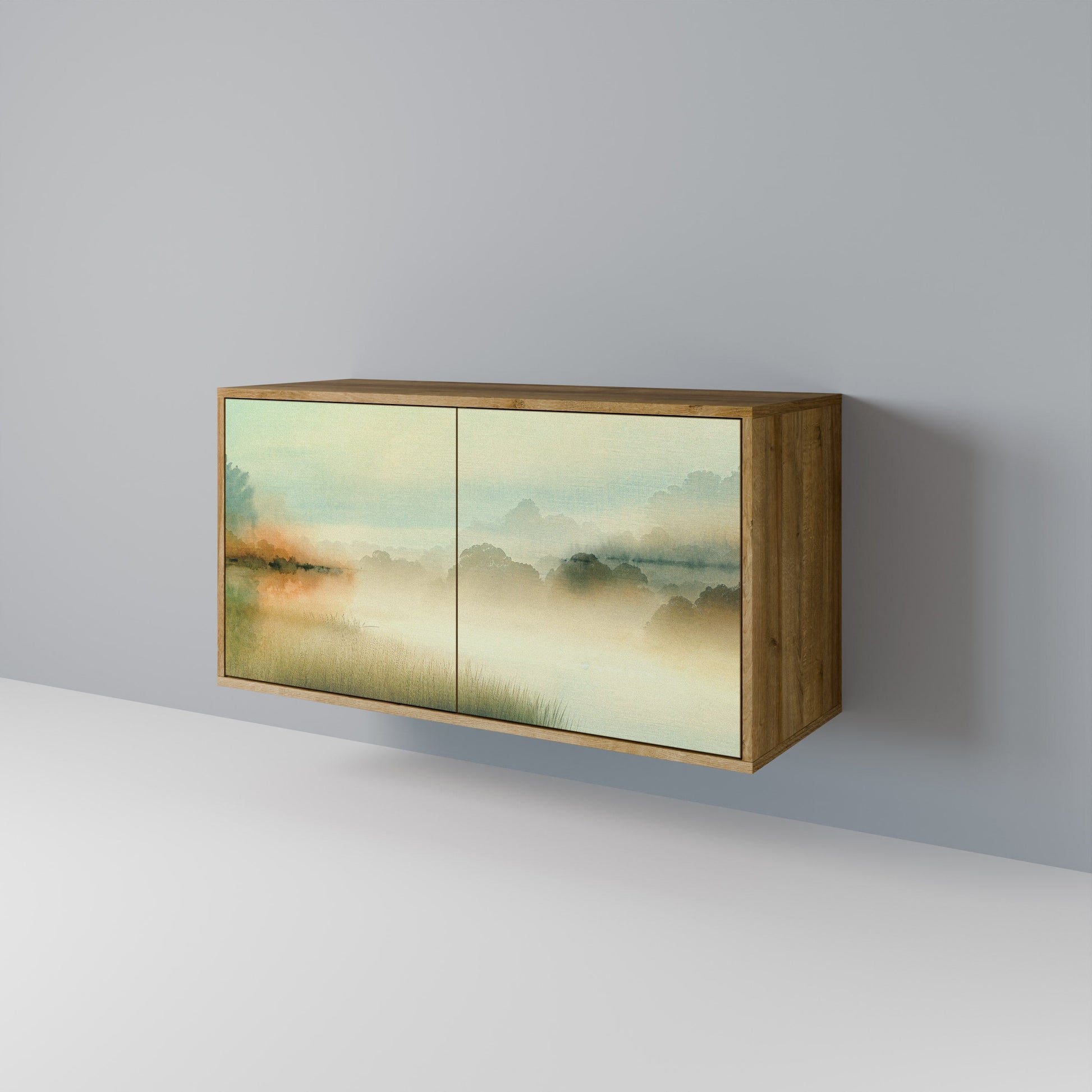MORNING BY THE LAKE 2-Door Sideboard in Oak Effect