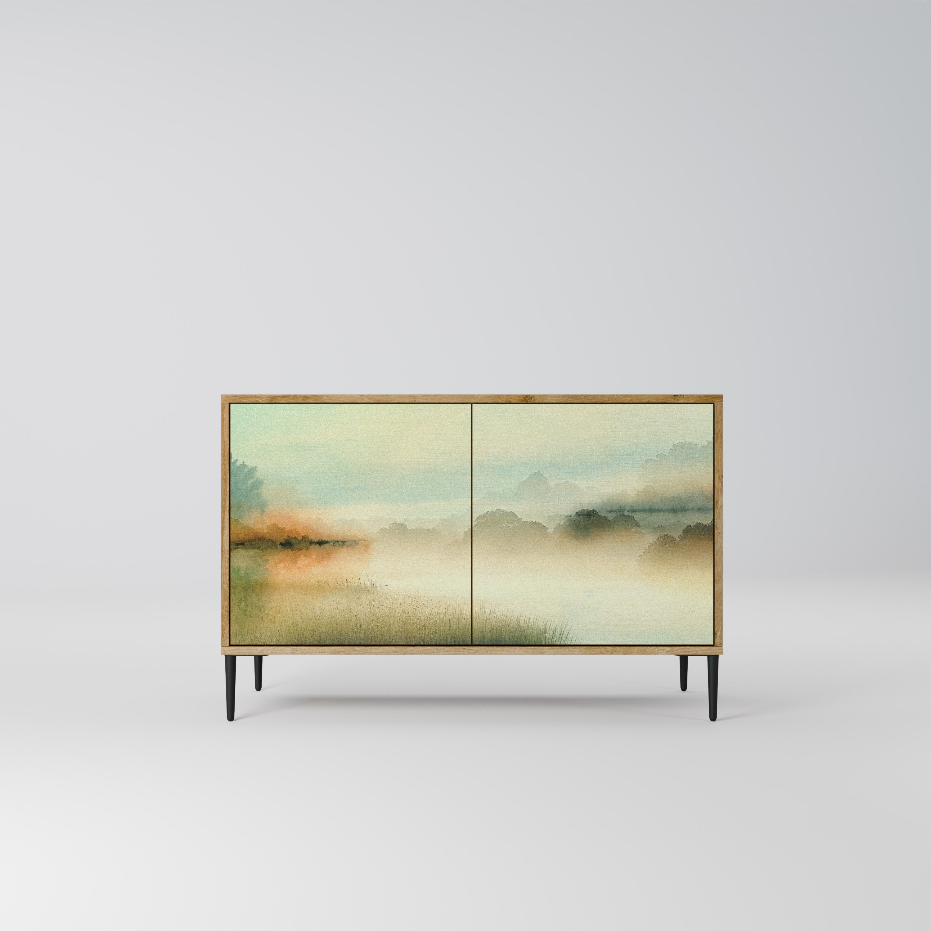 MORNING BY THE LAKE 2-Door Sideboard in Oak Effect