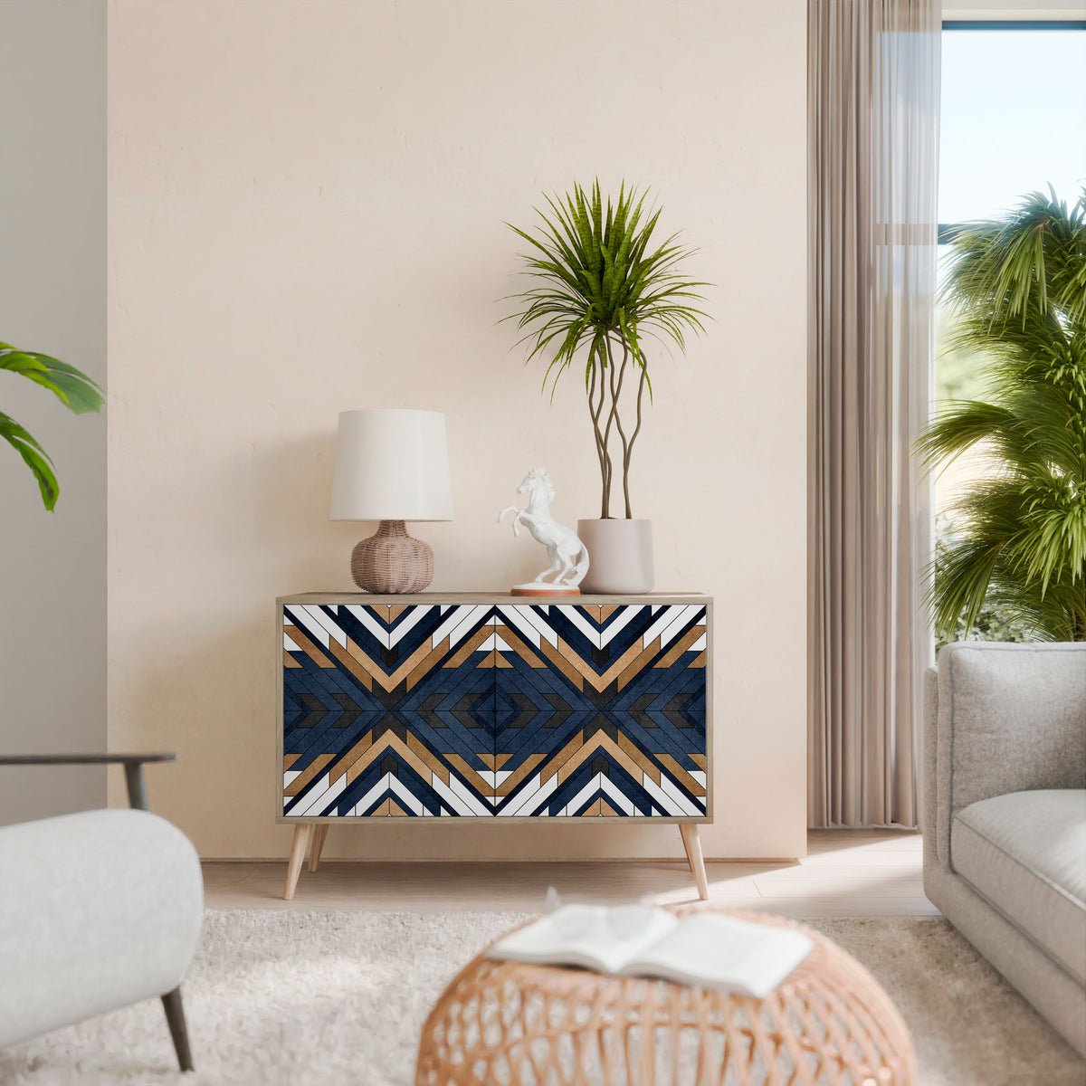 ARTFUL GEOMETRY 2-Door Sideboard