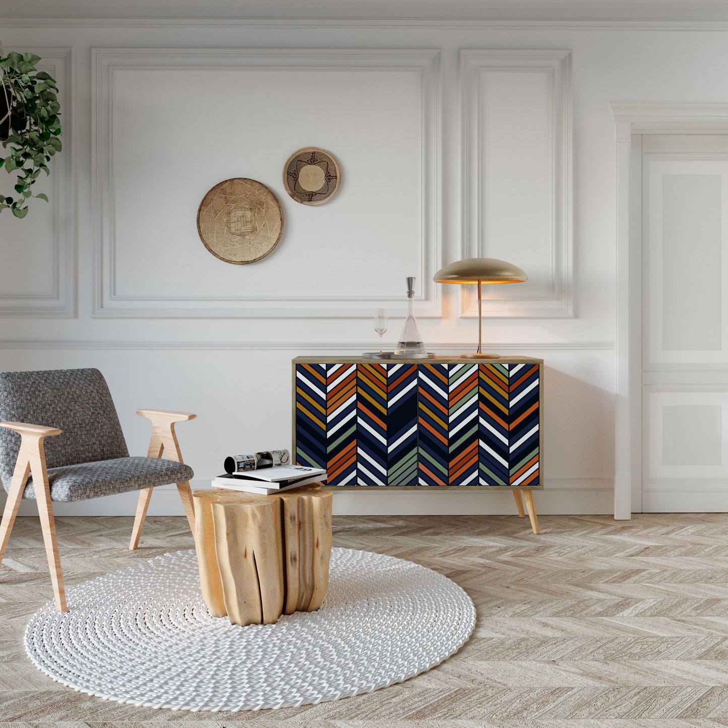 VIBRANT PATCHWORK 2-Door Sideboard