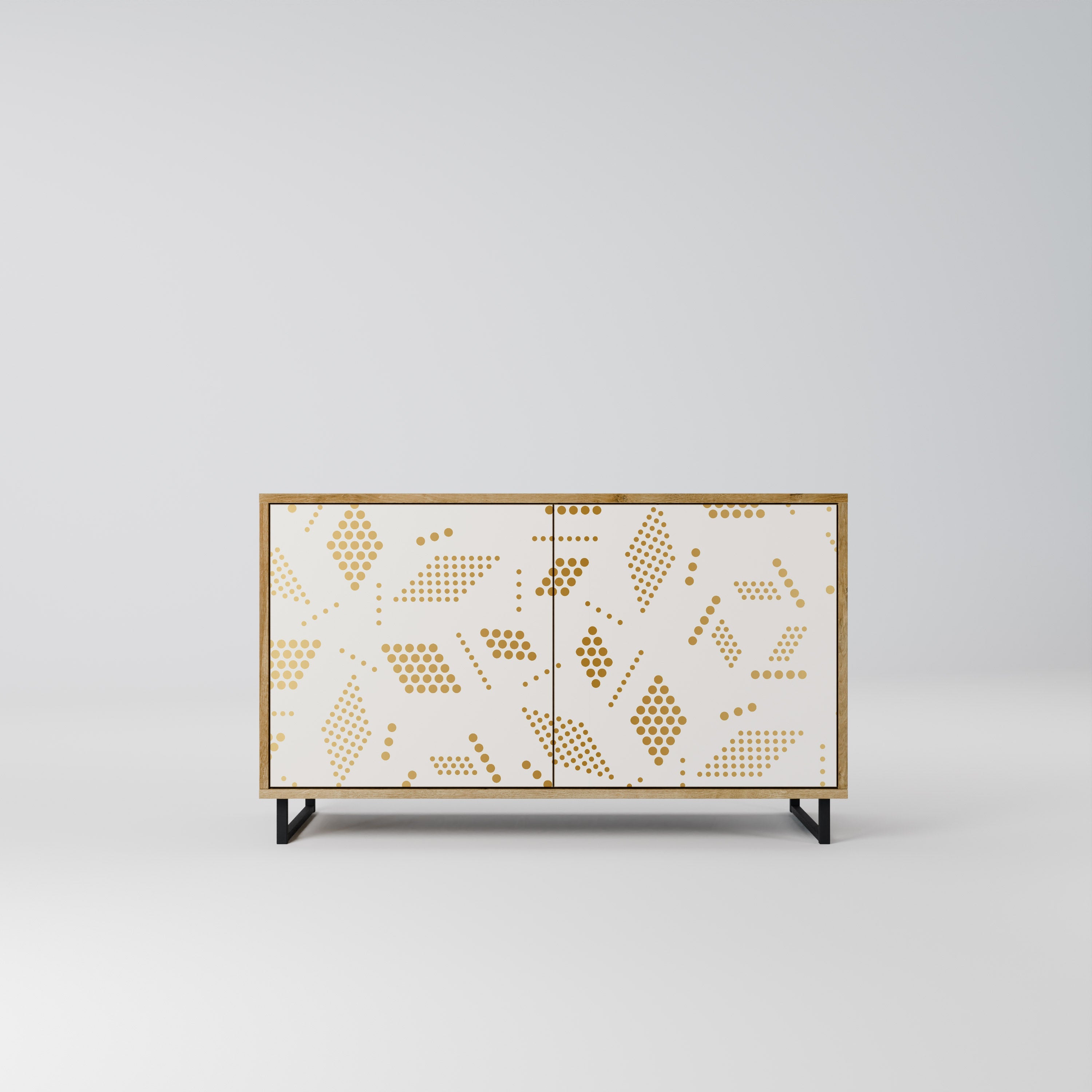 SPOTTED DAZE 2-Door Sideboard in Oak Effect
