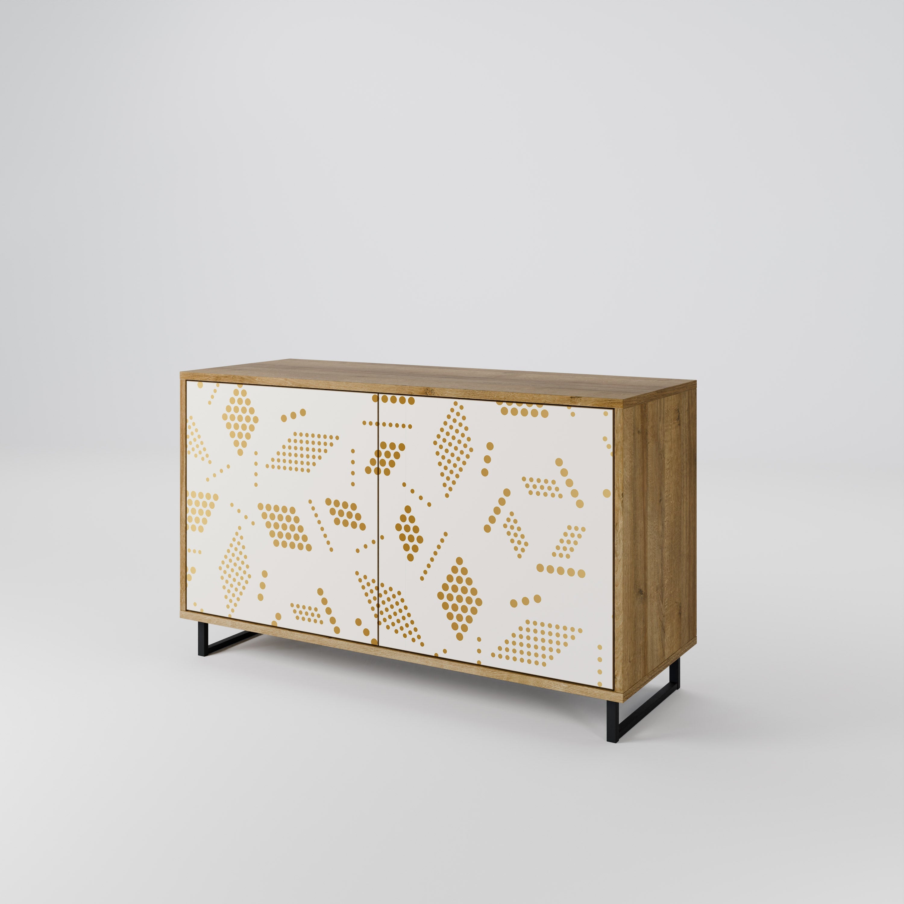 SPOTTED DAZE 2-Door Sideboard in Oak Effect