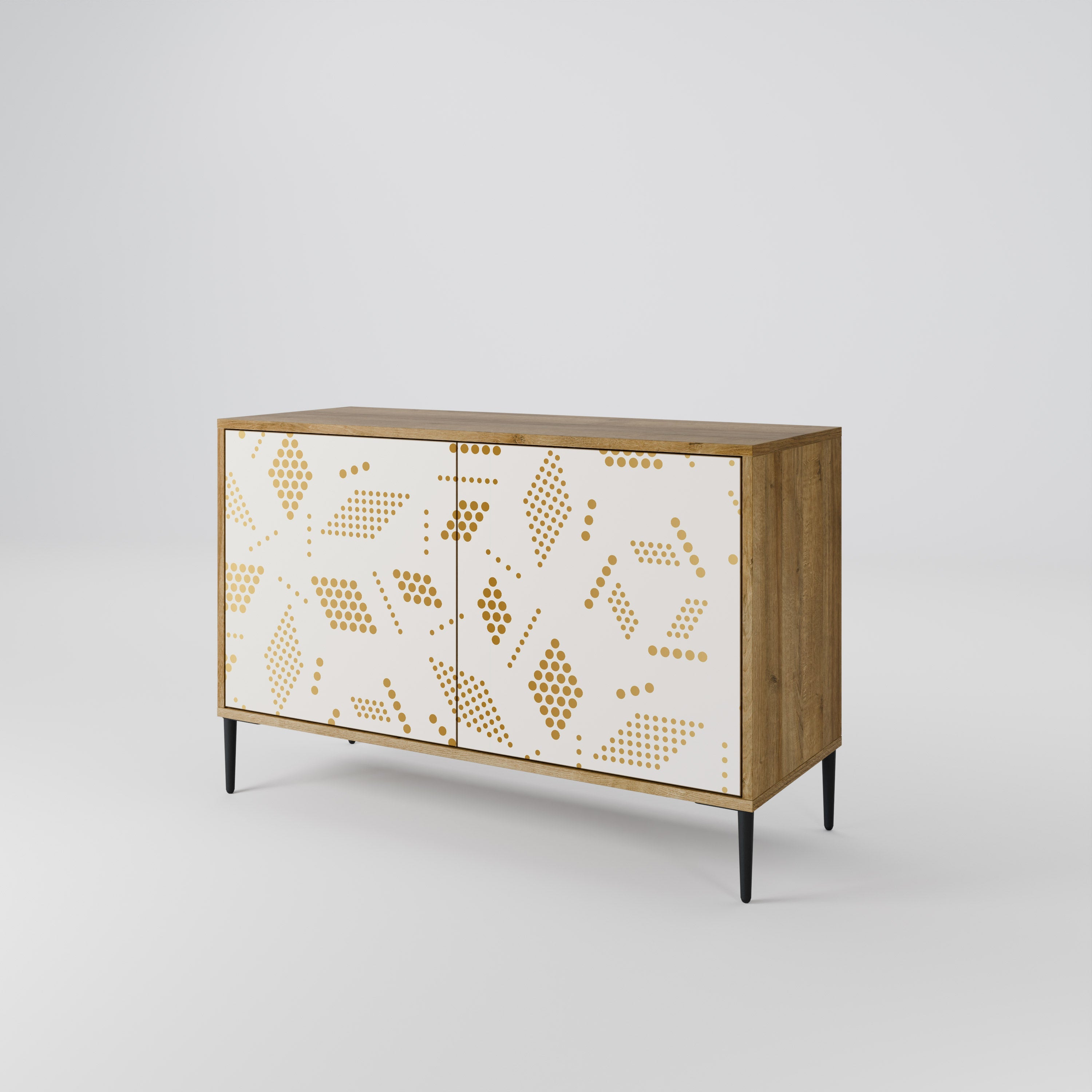 SPOTTED DAZE 2-Door Sideboard in Oak Effect