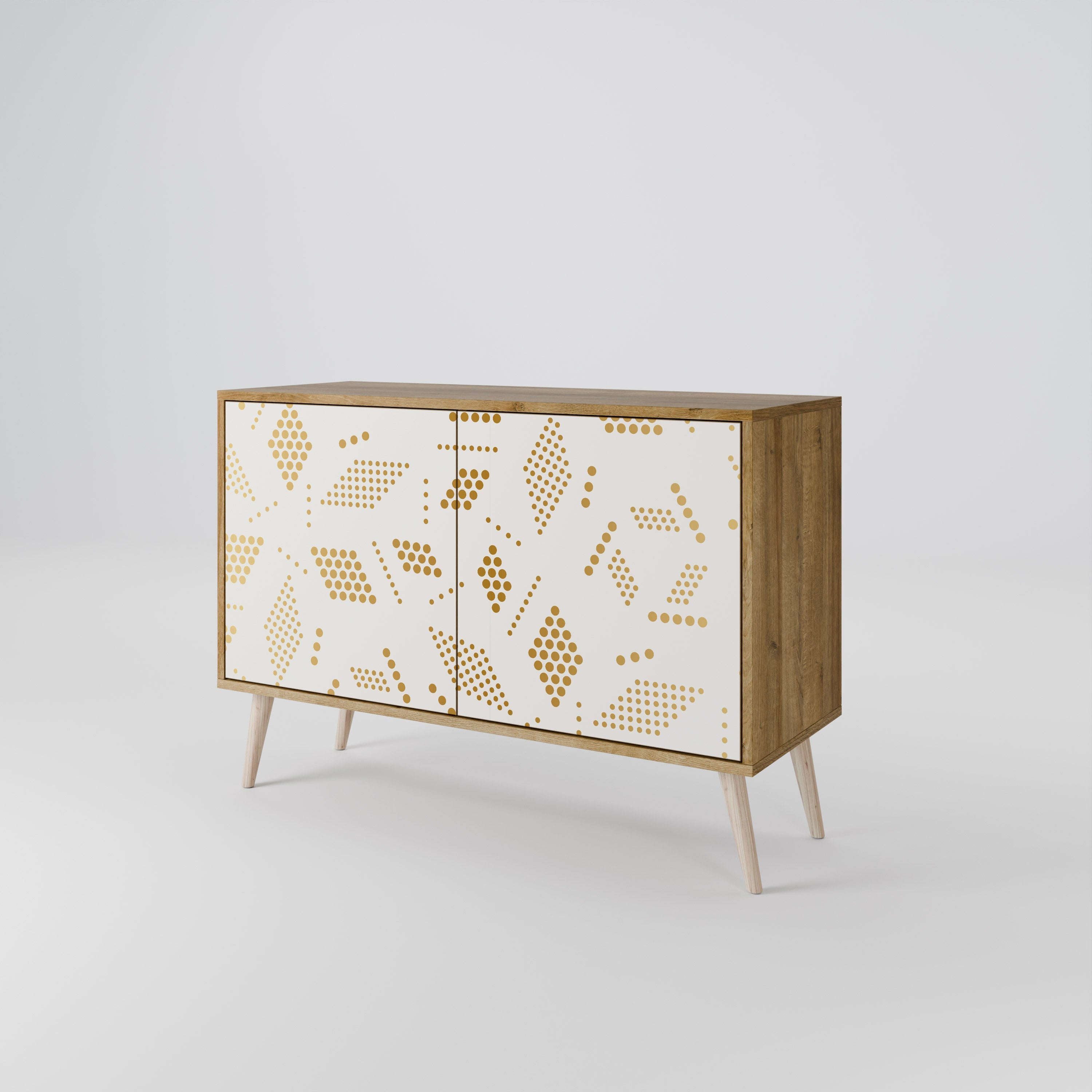 SPOTTED DAZE 2-Door Sideboard in Oak Effect