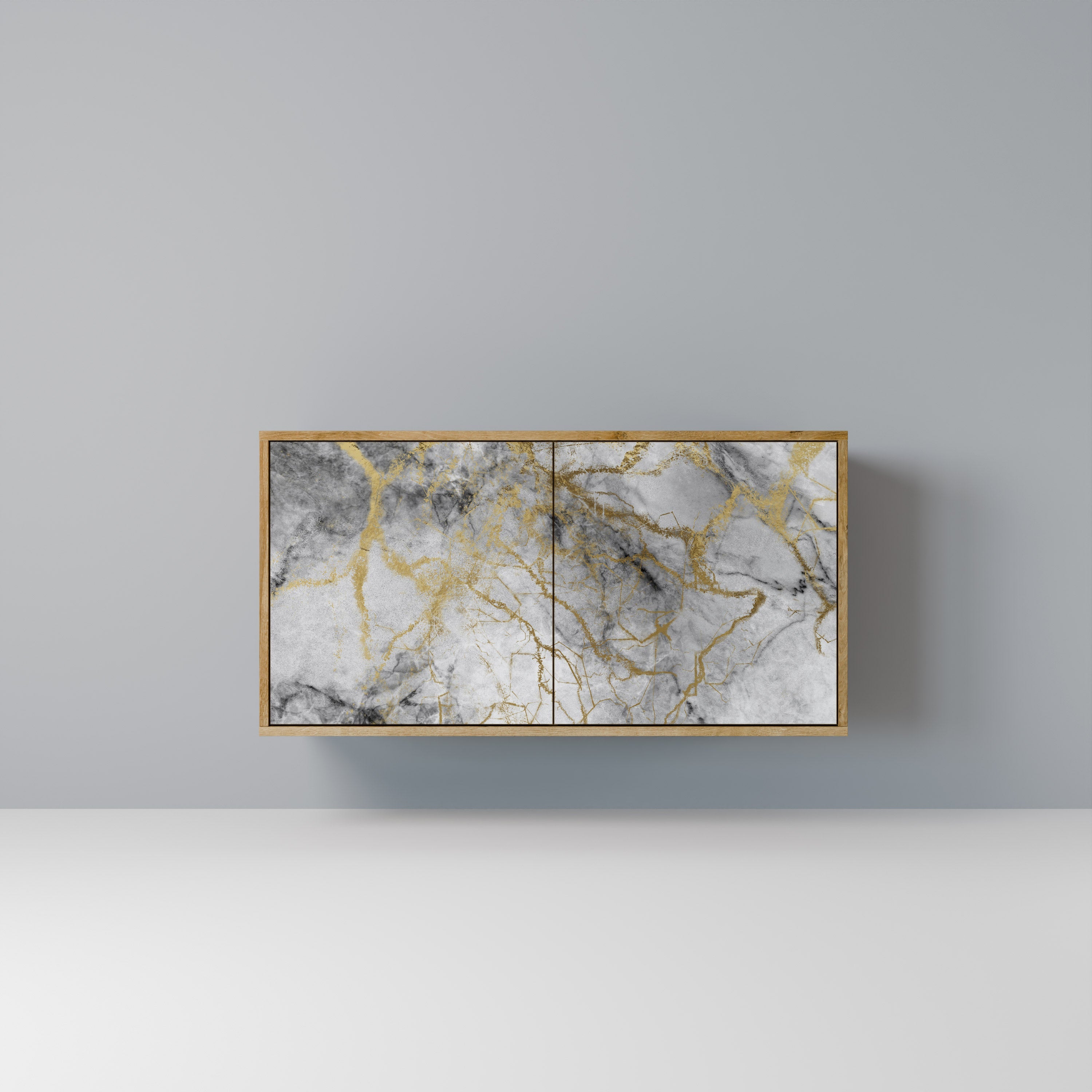 TIMELESS GLIDE 2-Door Sideboard in Oak Effect