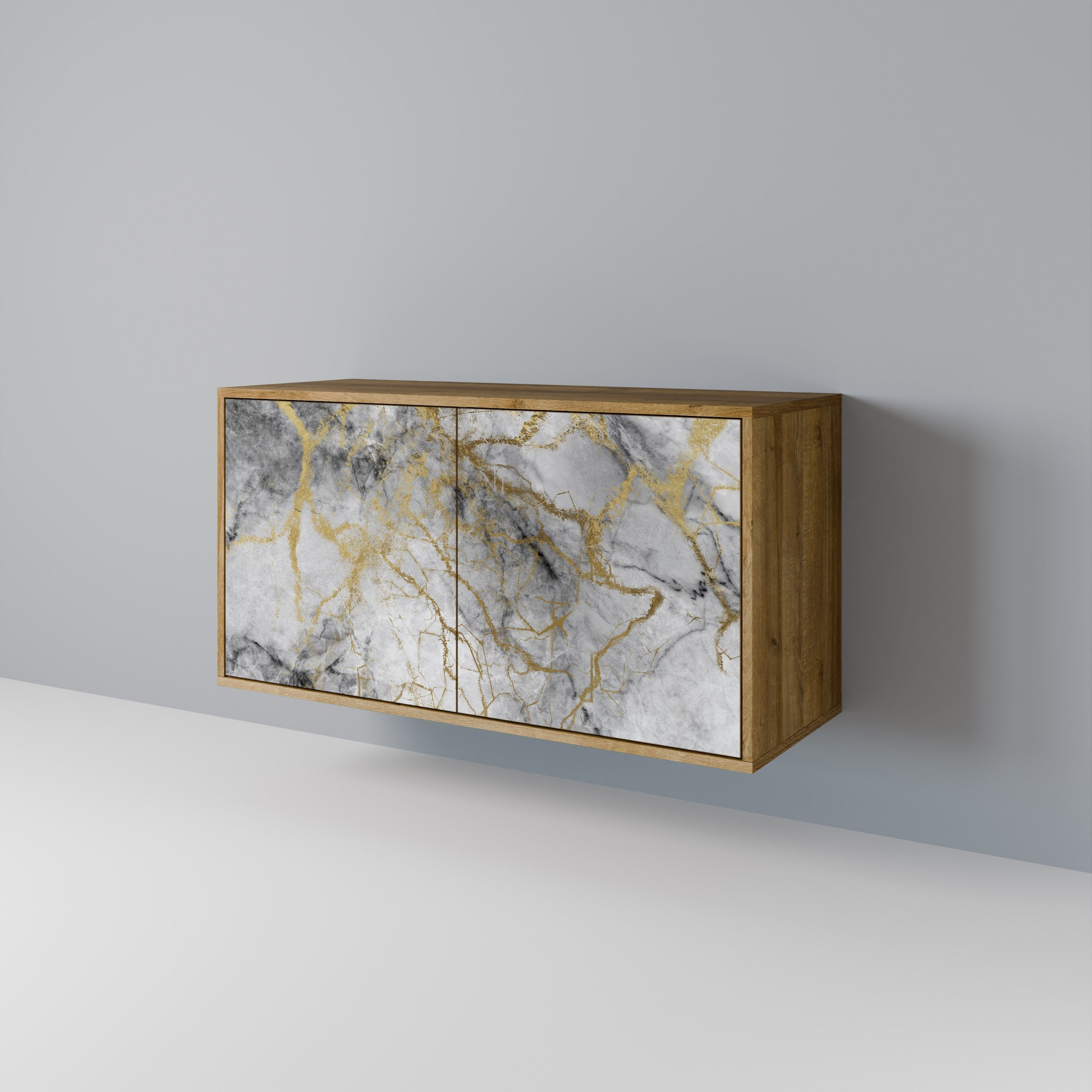 TIMELESS GLIDE 2-Door Sideboard in Oak Effect