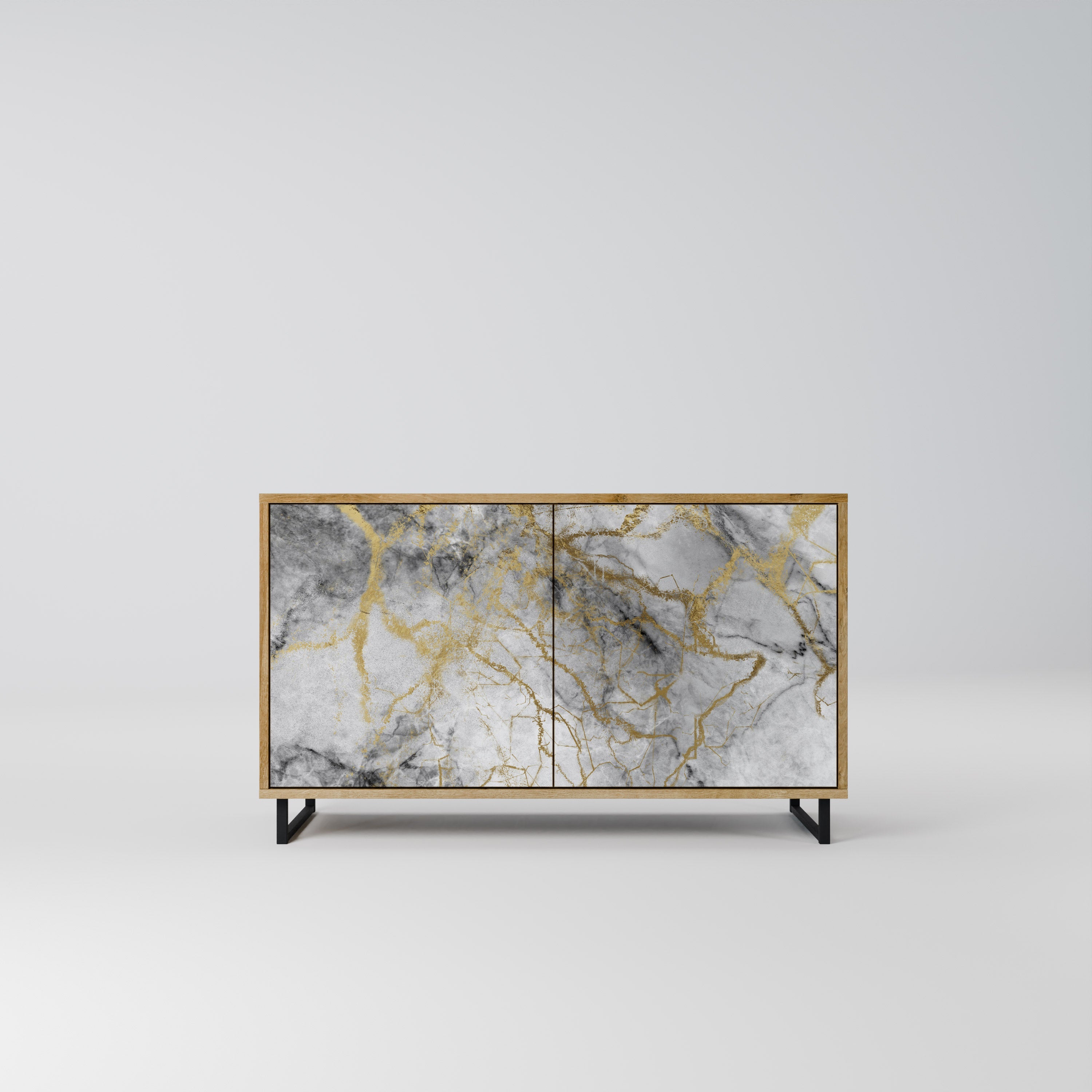 TIMELESS GLIDE 2-Door Sideboard in Oak Effect