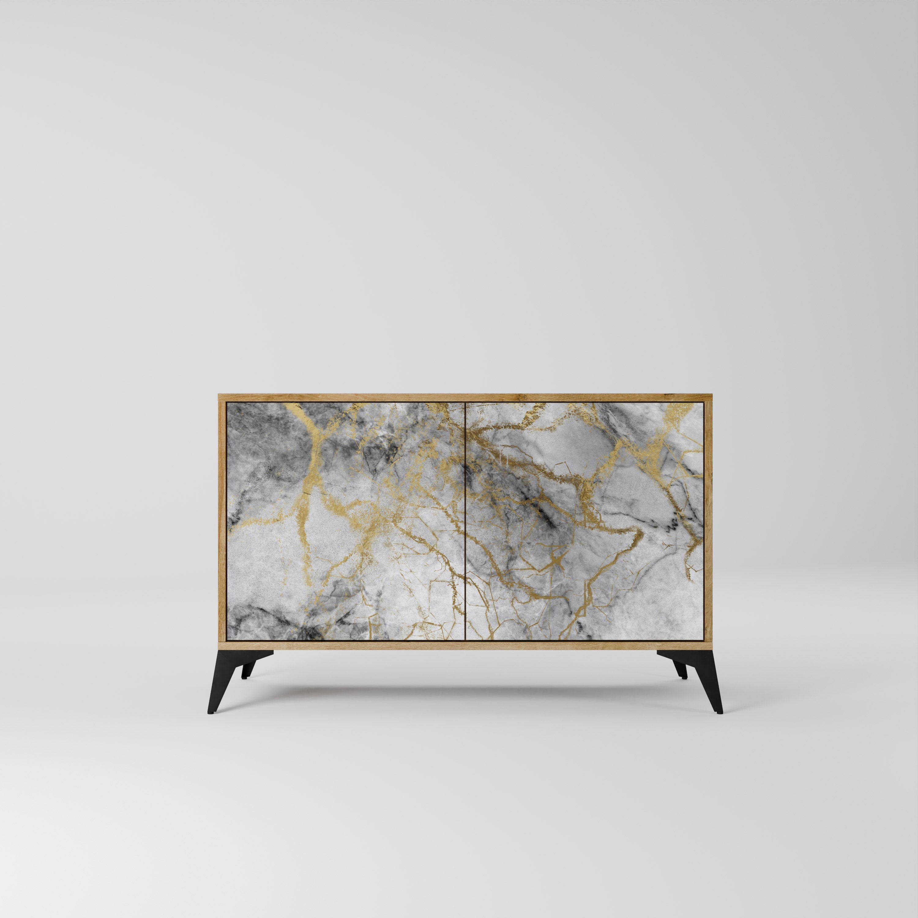 TIMELESS GLIDE 2-Door Sideboard in Oak Effect