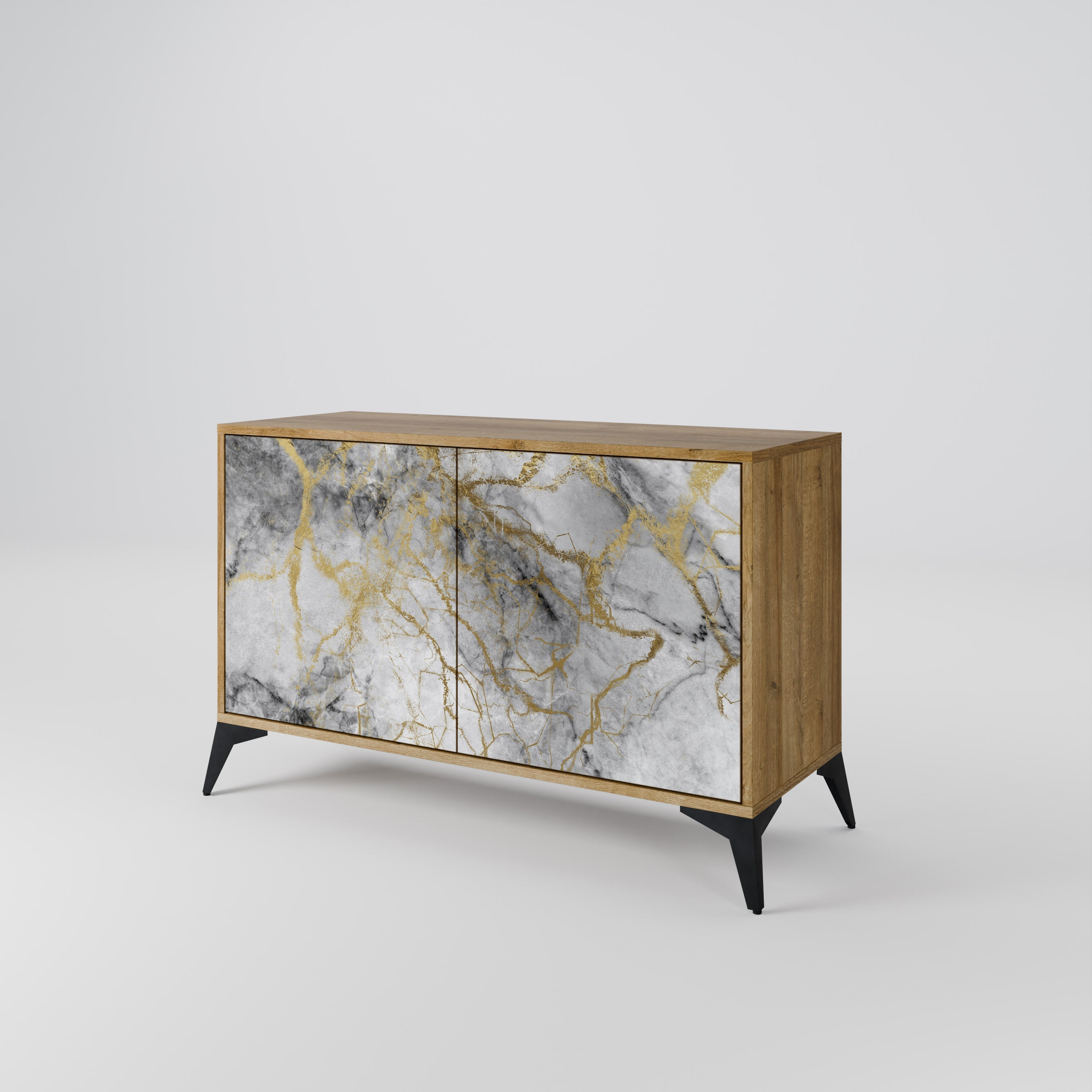 TIMELESS GLIDE 2-Door Sideboard in Oak Effect