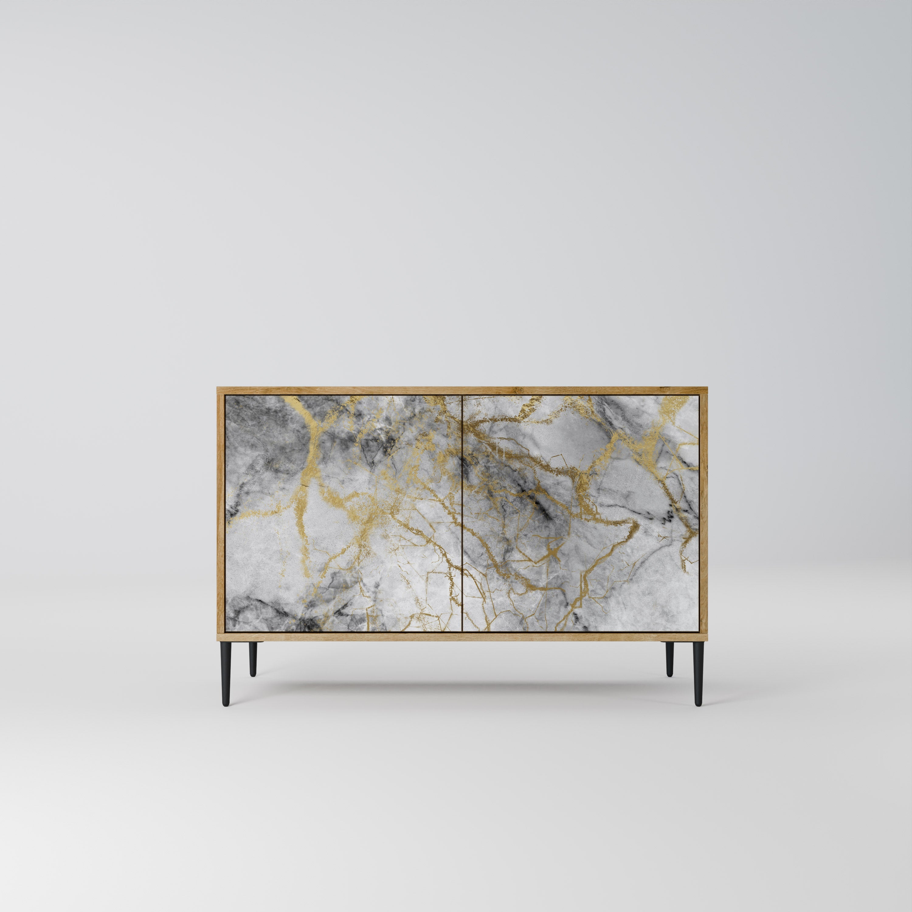 TIMELESS GLIDE 2-Door Sideboard in Oak Effect