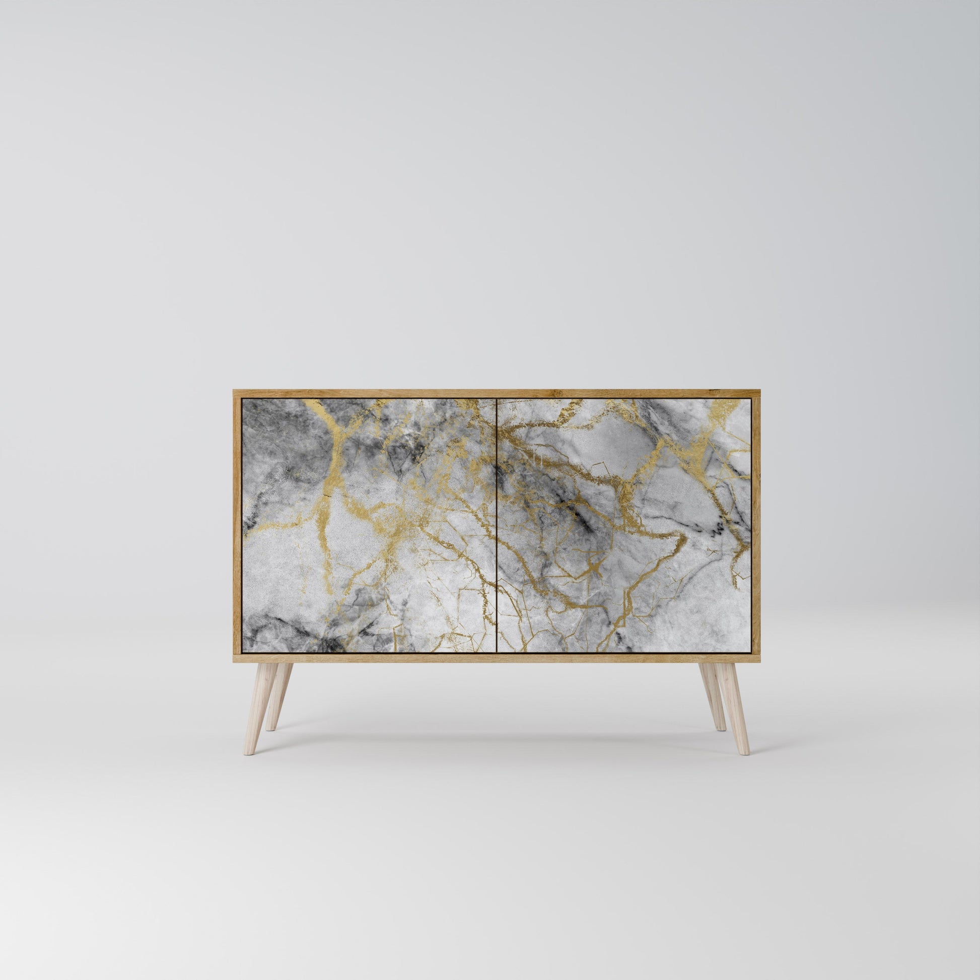 TIMELESS GLIDE 2-Door Sideboard in Oak Effect
