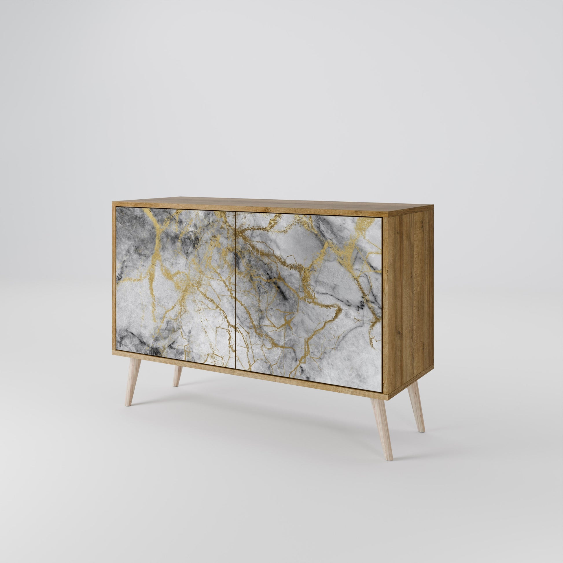 TIMELESS GLIDE 2-Door Sideboard in Oak Effect