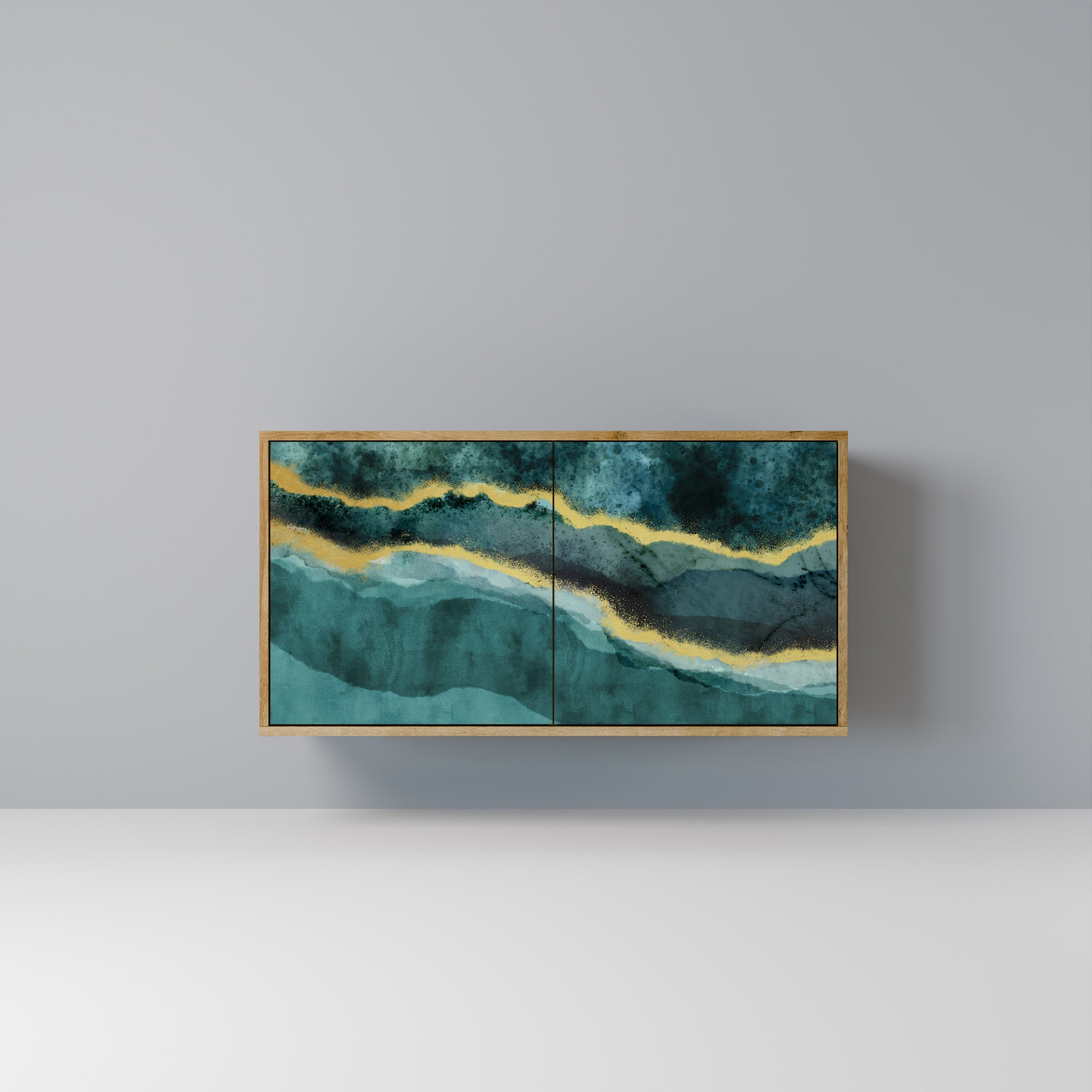 GOLDRUSH ODYSSEY 2-Door Sideboard in Oak Effect