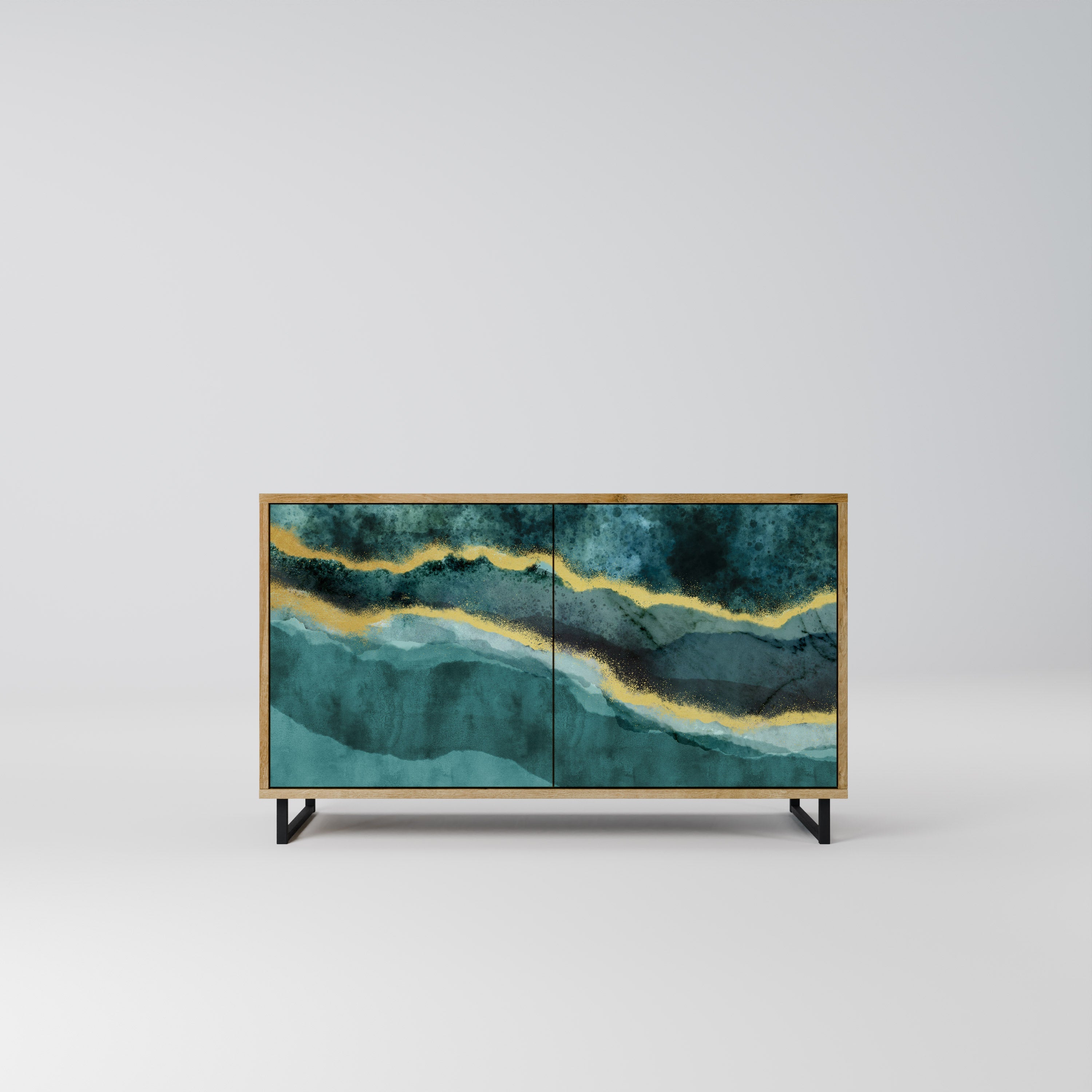 GOLDRUSH ODYSSEY 2-Door Sideboard in Oak Effect