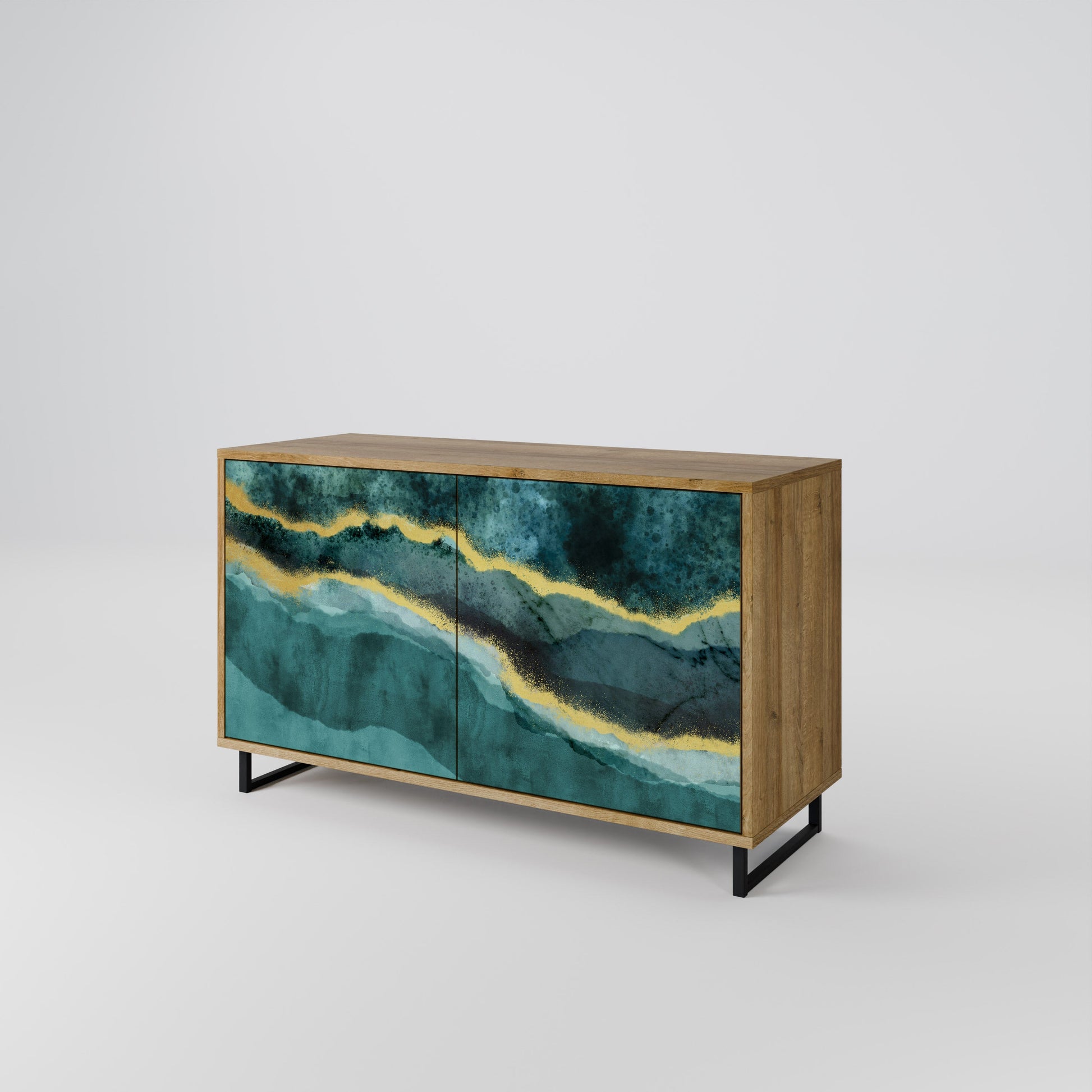 GOLDRUSH ODYSSEY 2-Door Sideboard in Oak Effect