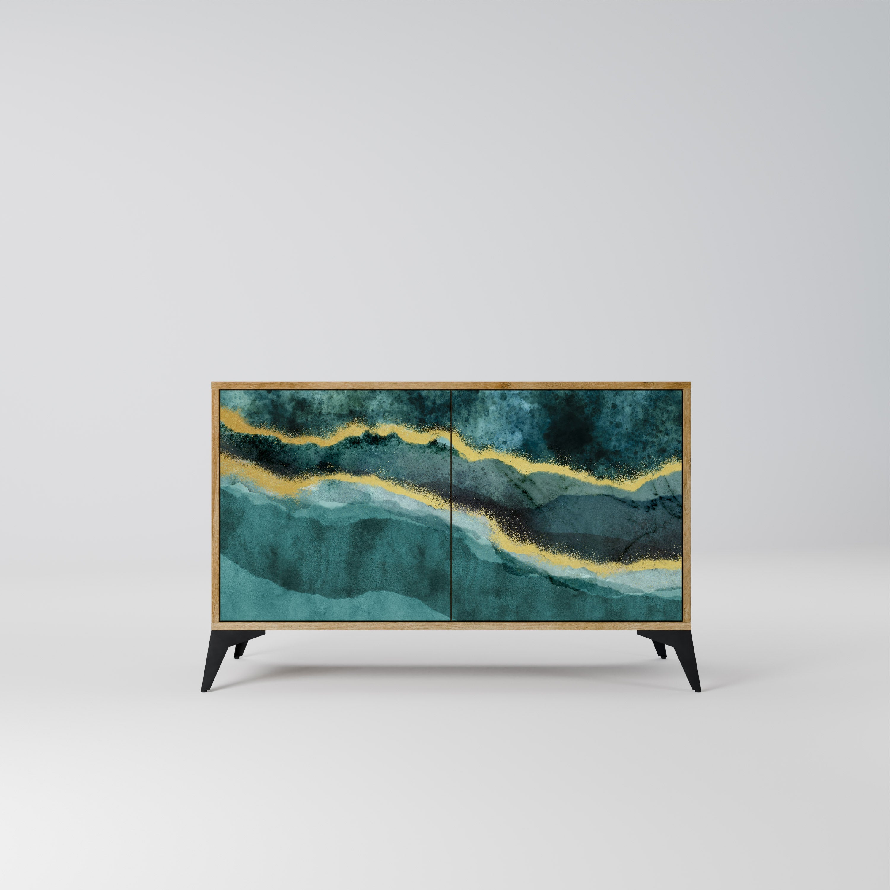 GOLDRUSH ODYSSEY 2-Door Sideboard in Oak Effect