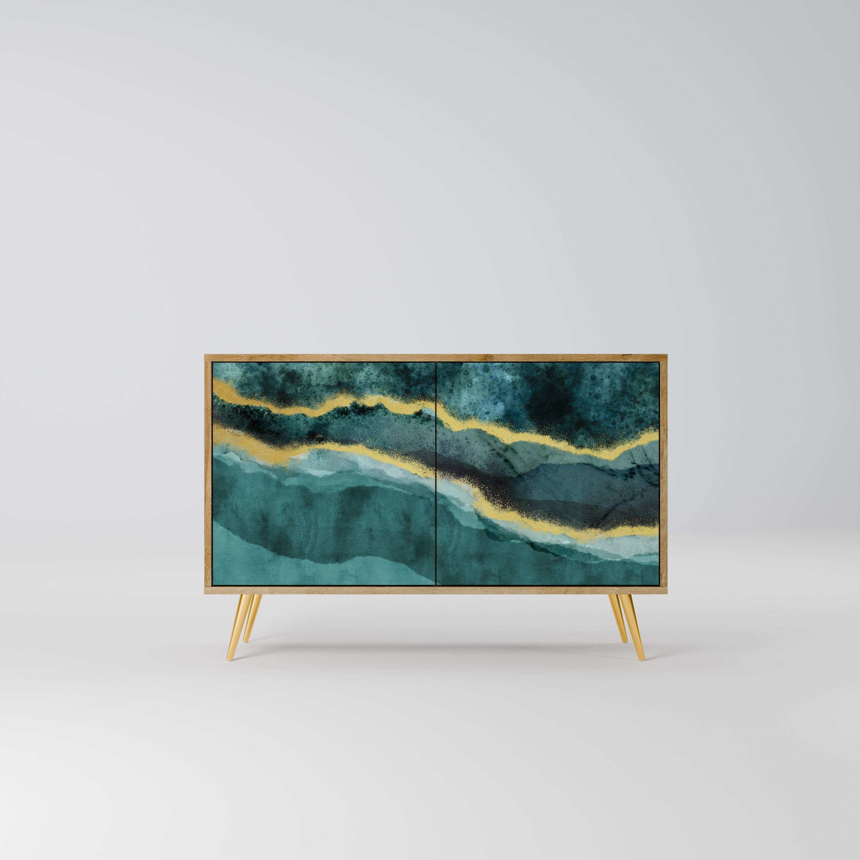 GOLDRUSH ODYSSEY 2-Door Sideboard in Oak Effect