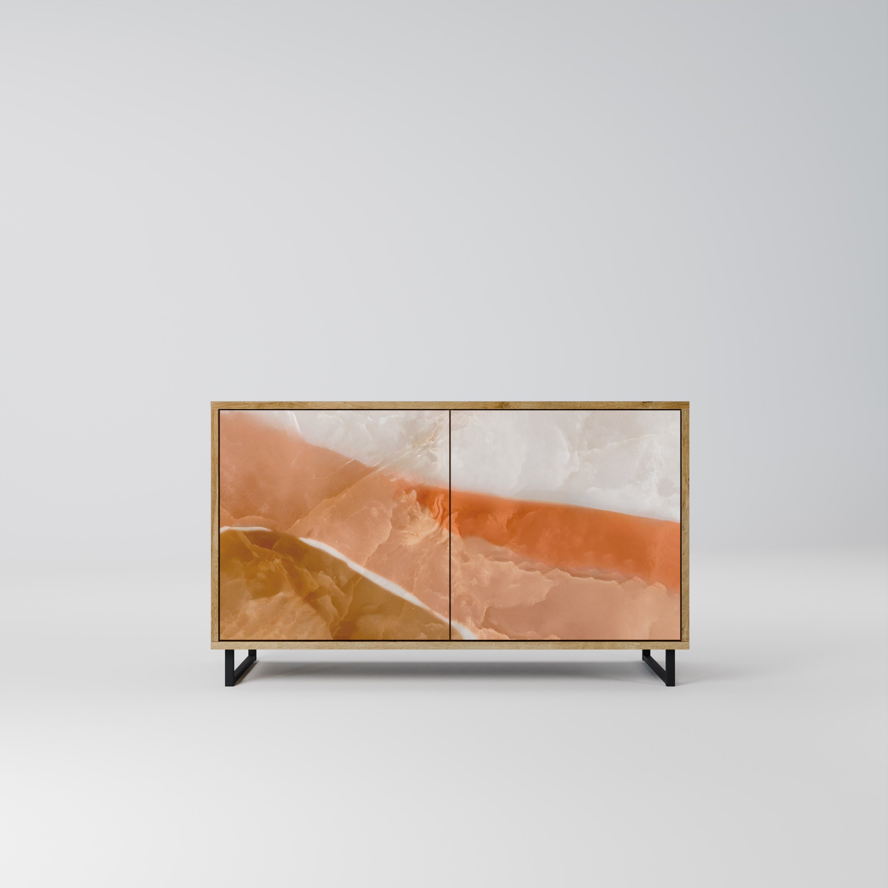 SANDHILLS SPLENDOUR 2-Door Sideboard in Oak Effect