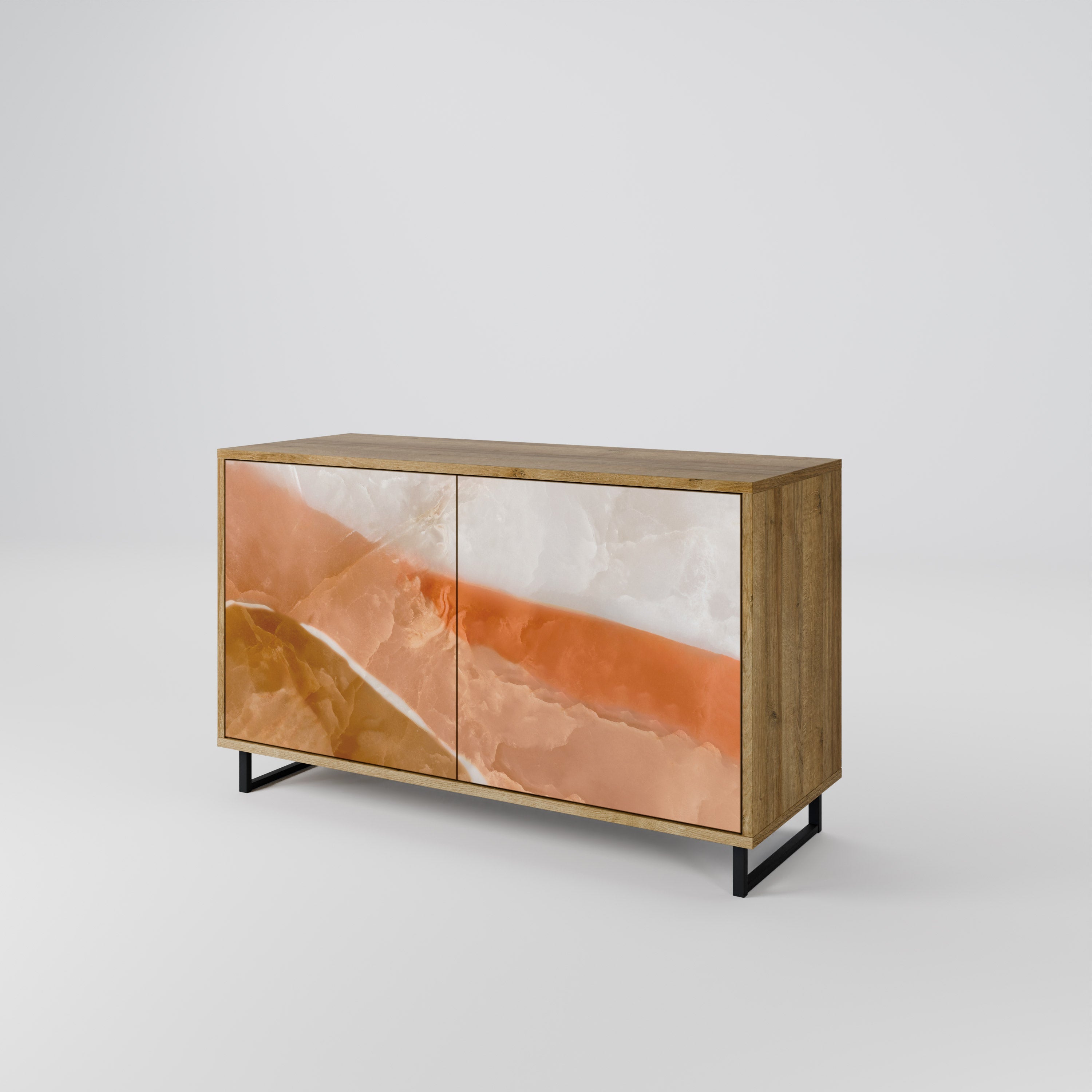 SANDHILLS SPLENDOUR 2-Door Sideboard in Oak Effect