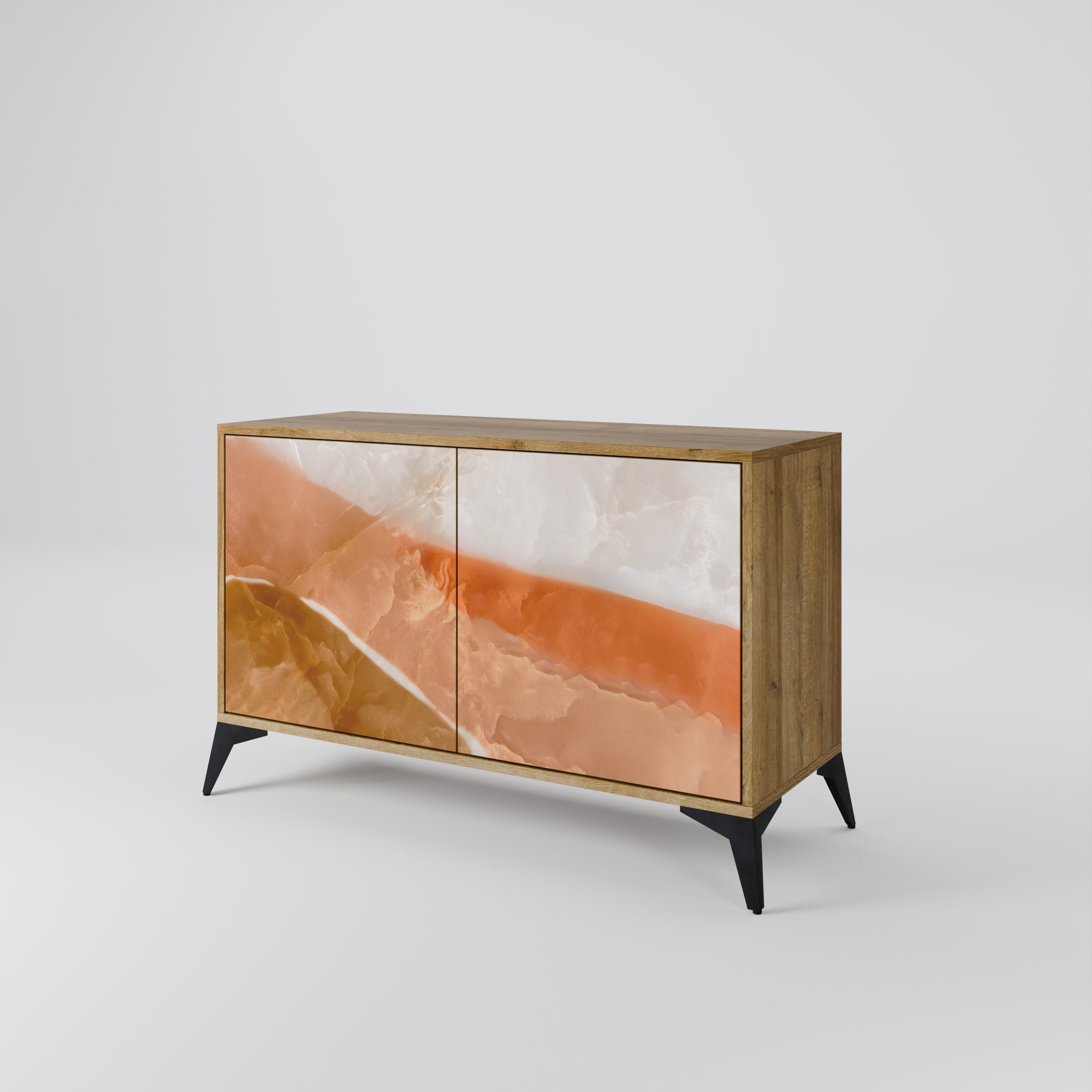 SANDHILLS SPLENDOUR 2-Door Sideboard in Oak Effect