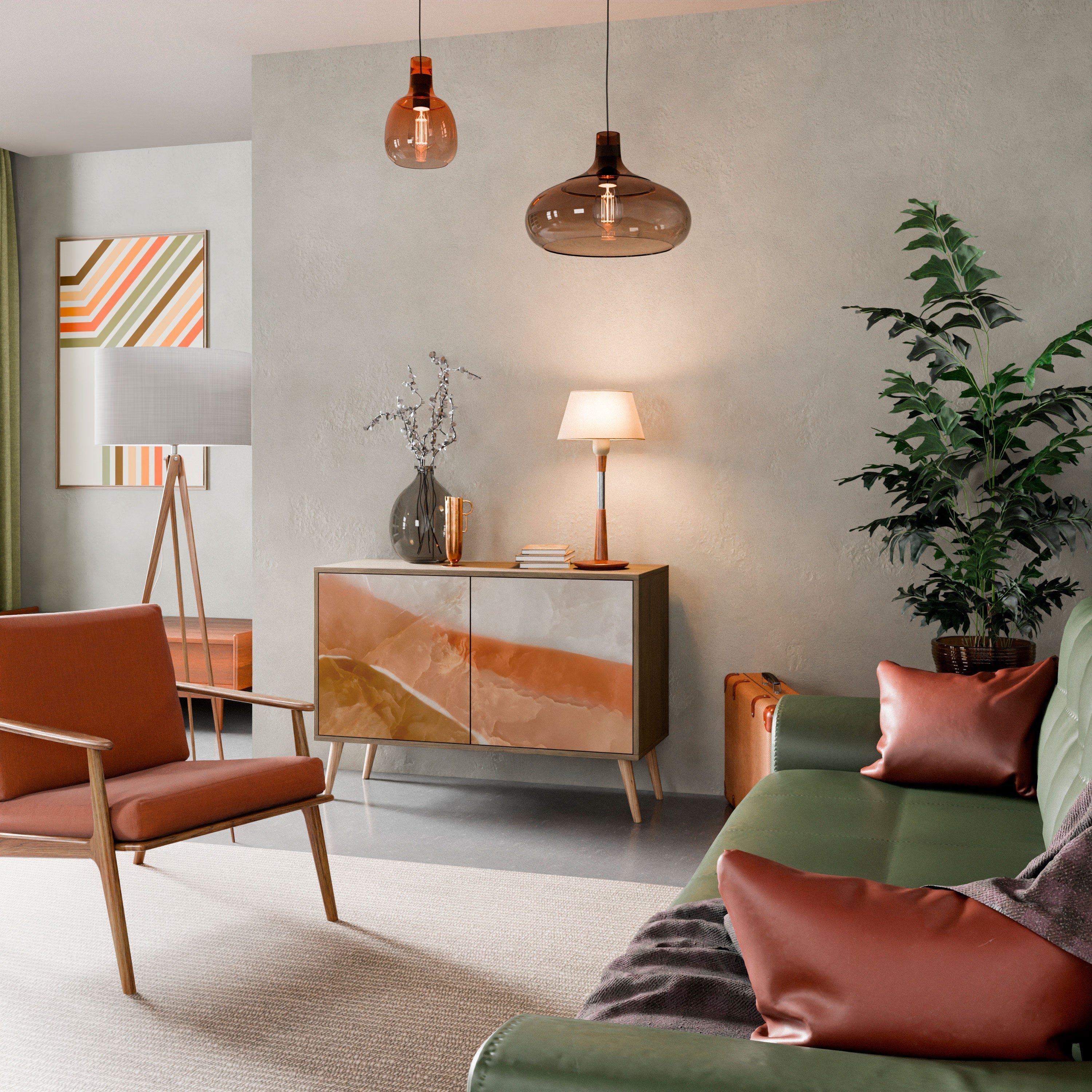 SANDHILLS SPLENDOUR 2-Door Sideboard in Oak Effect